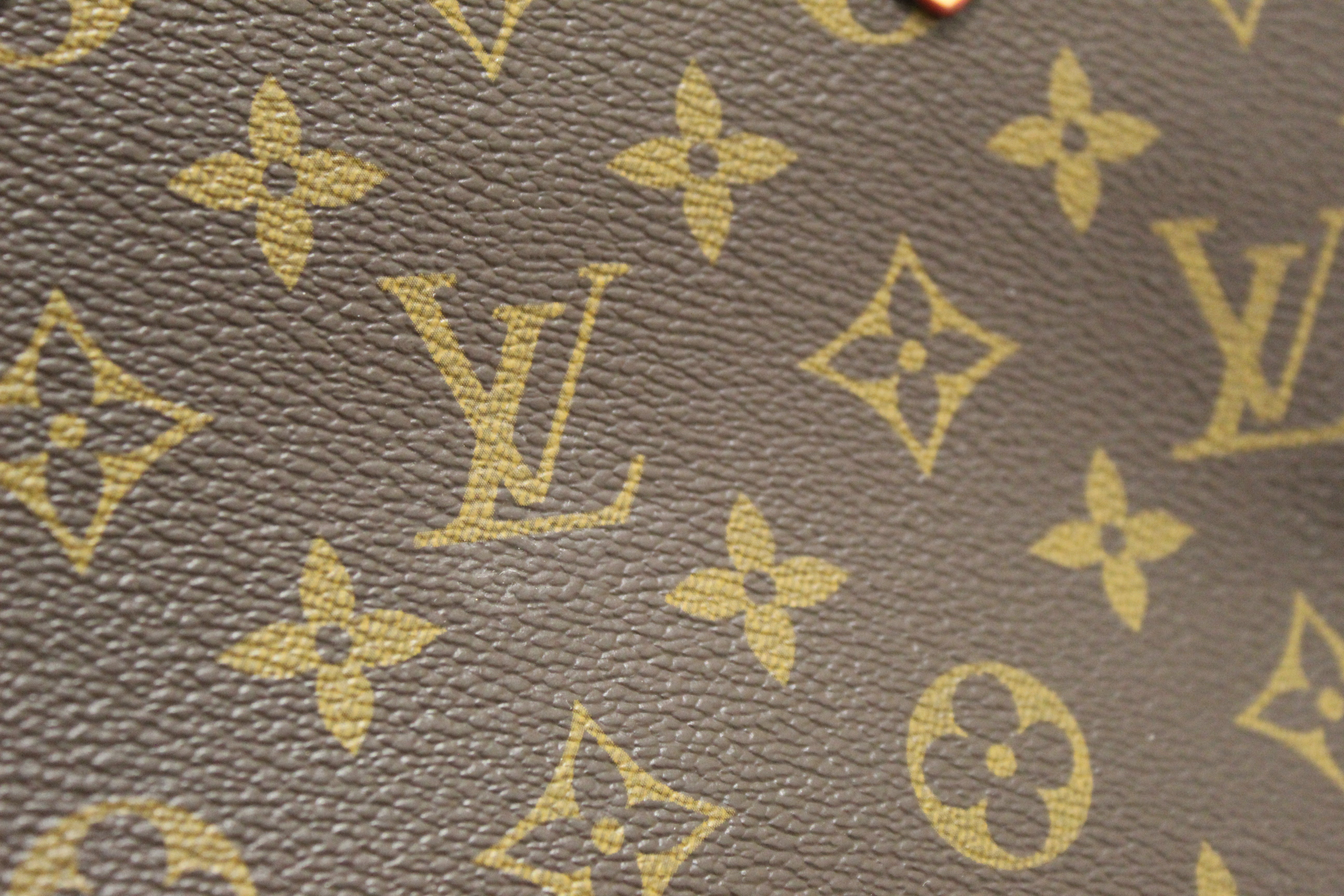 Authentic Louis Vuitton Classic Monogram Canvas Sac Plat BB Handbag