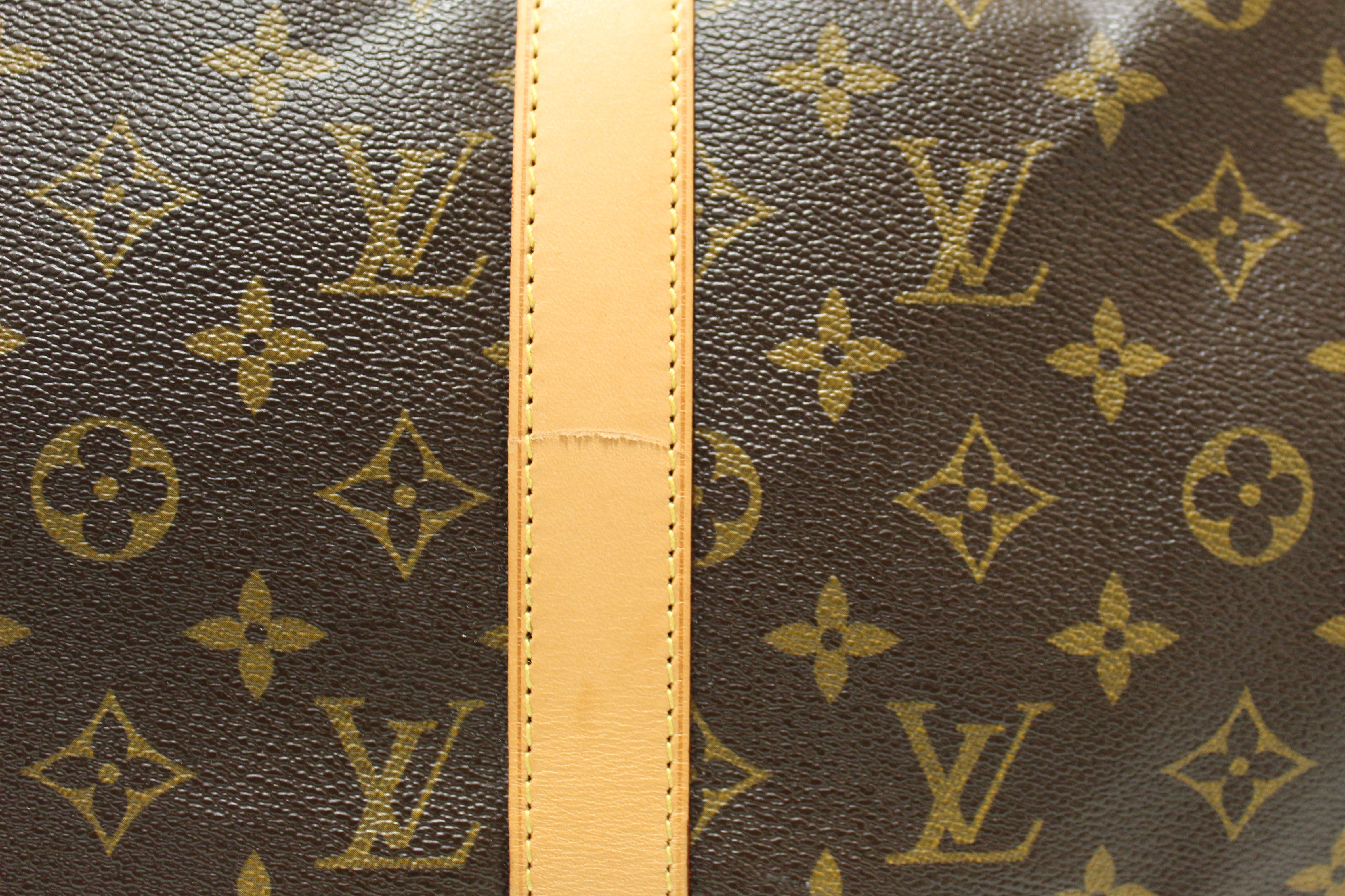 Authentic Louis Vuitton Classic Monogram Keepall 50 Travel Bag