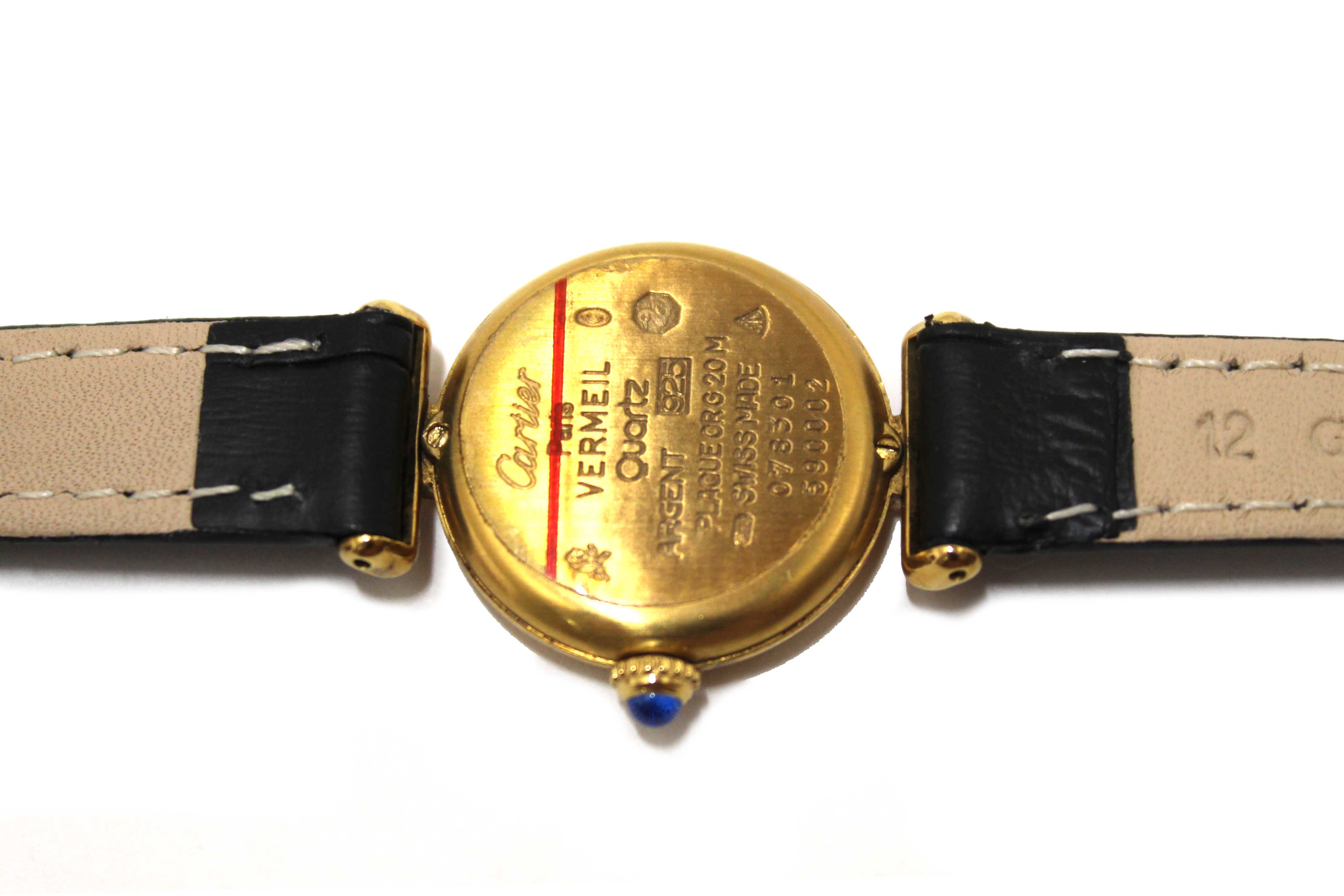 Authentic Cartier Vintage Must De Colisee Vermeil Watch 078301