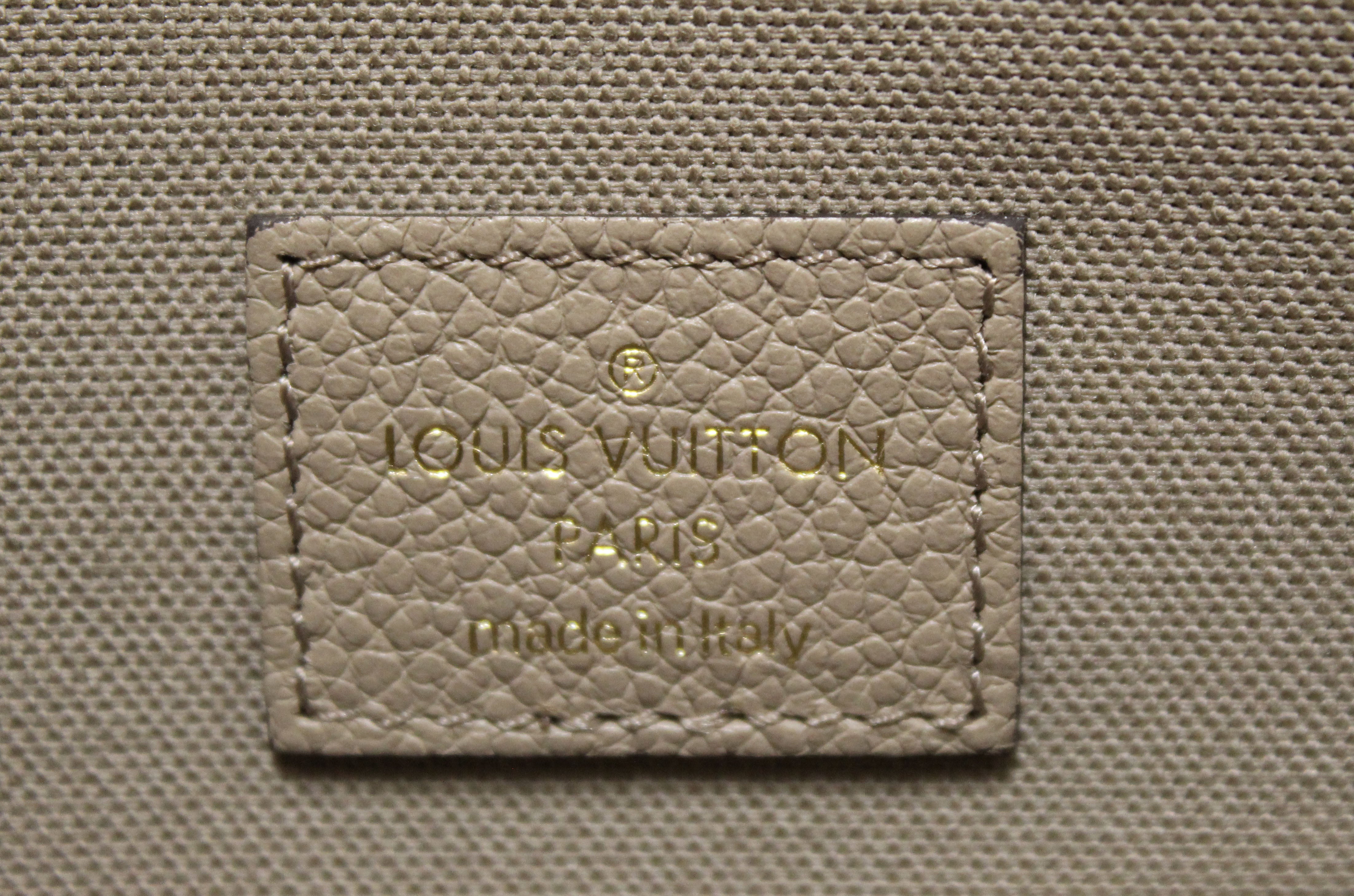 Louis Vuitton Felicie Pochette Dove/Cream in Leather with Gold-tone - GB