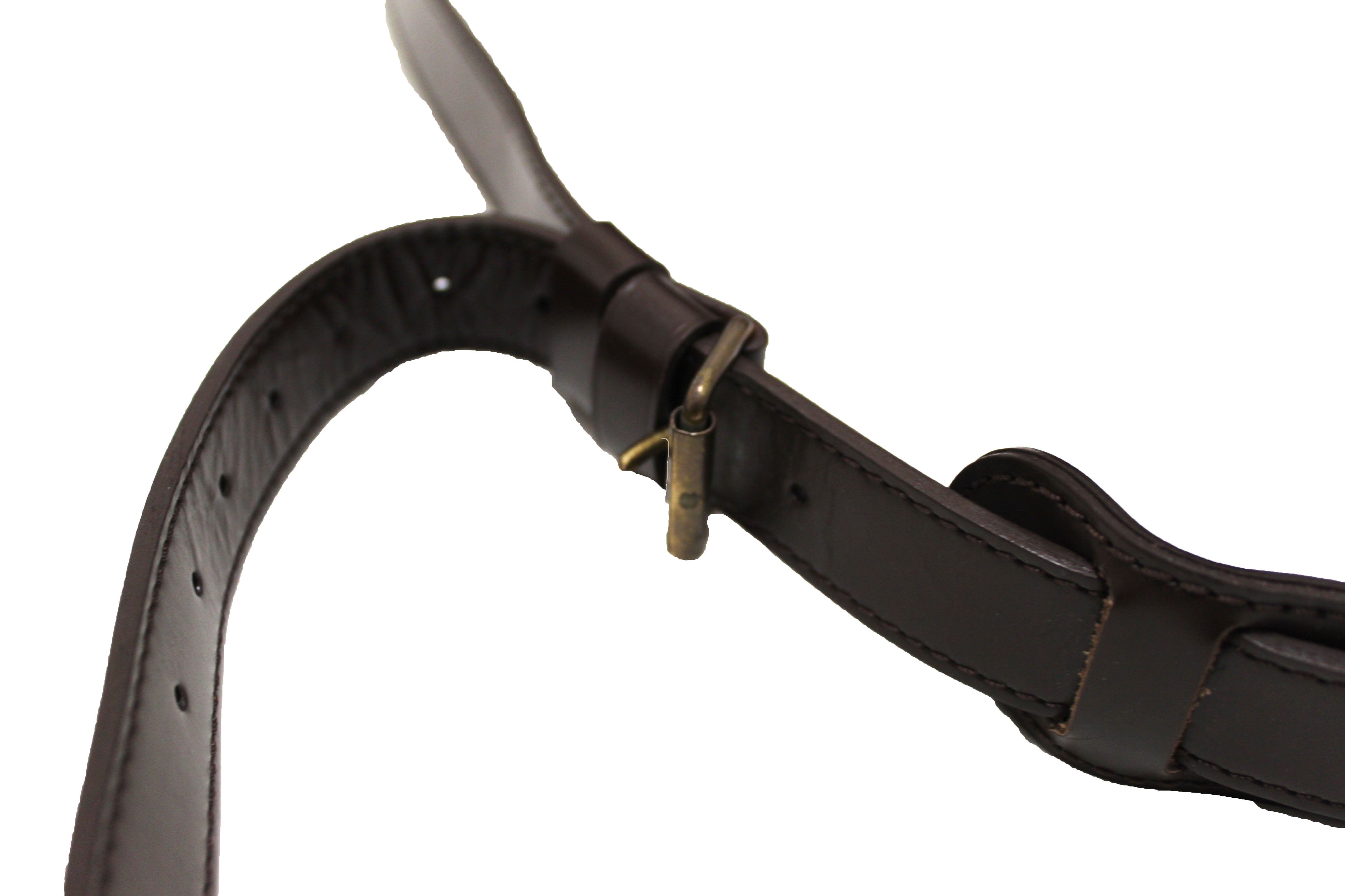  Solid Black Leather bandouliere Strap for Keep All 45