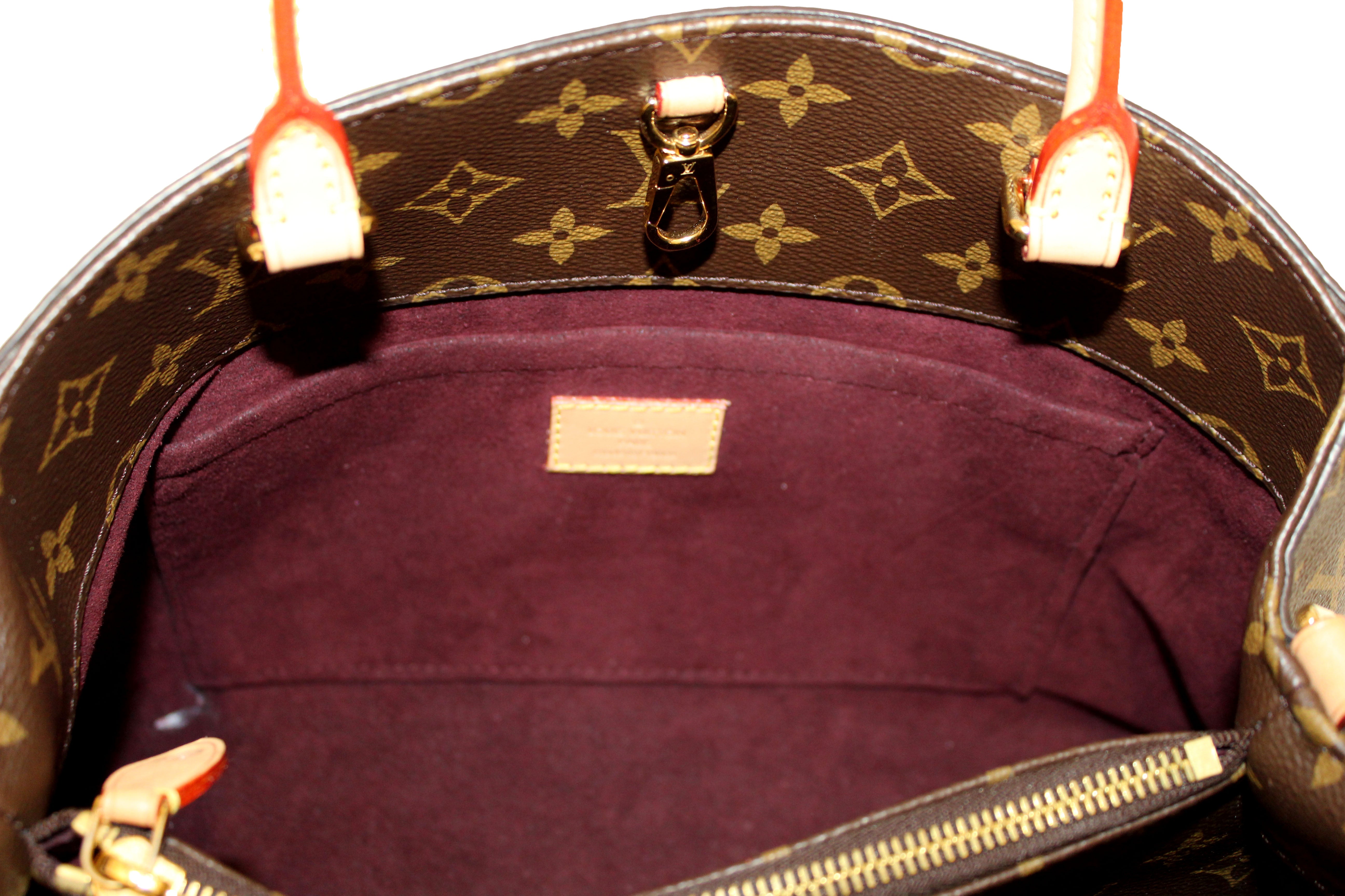 Louis Vuitton Montaigne Monogram MM Burgundy Lining  Louis vuitton bag  neverfull, Louis vuitton handbags, Louis vuitton crossbody bag