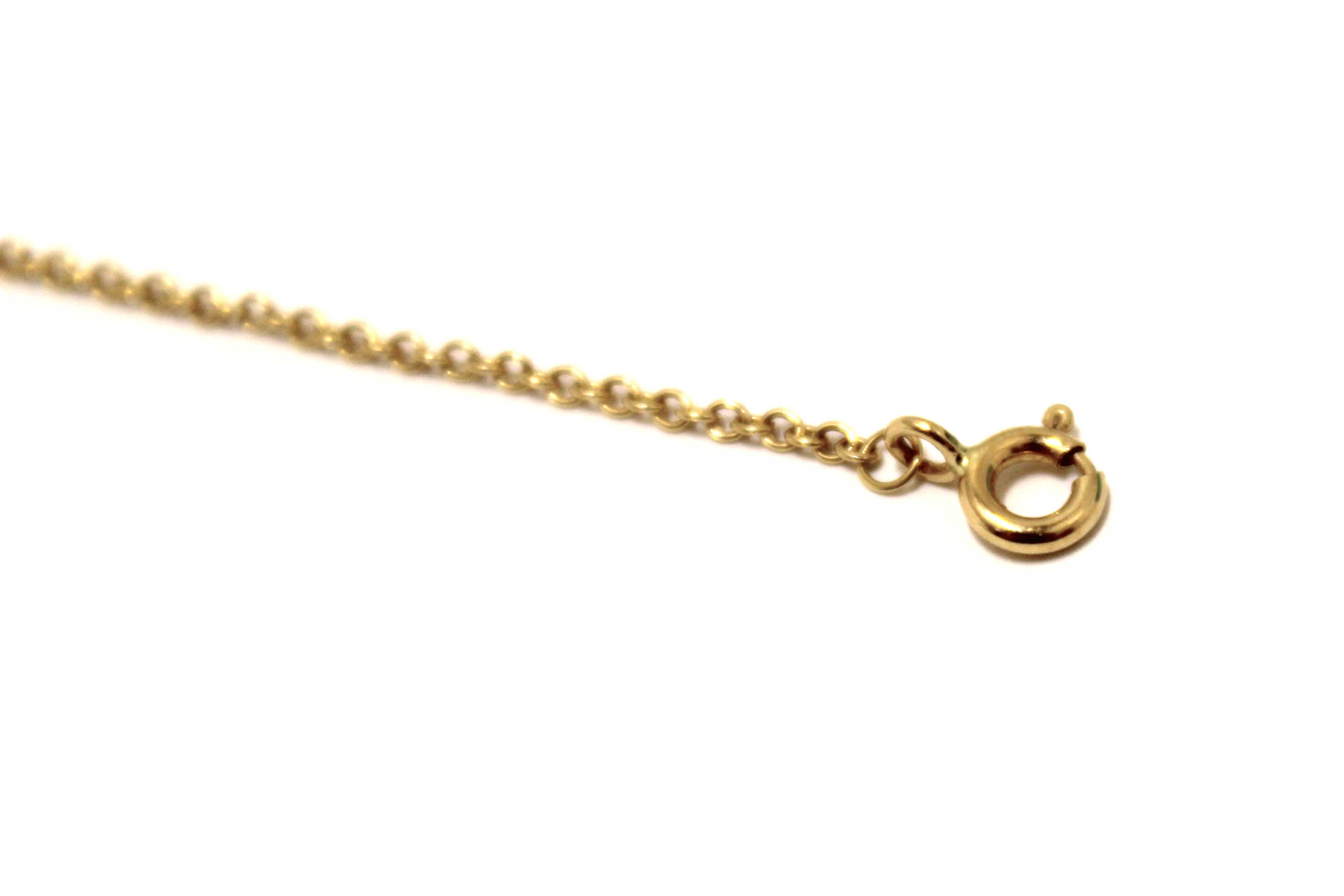 Authentic Tiffany & Co 18K Yellow Gold with Diamonds Tiffany T Smile Bracelet