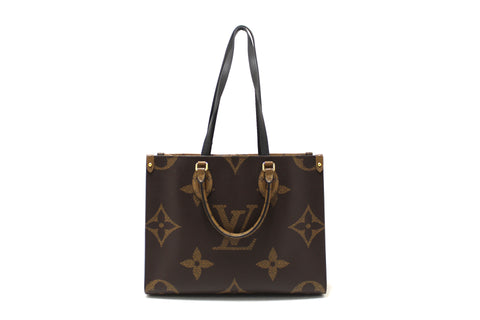 Authentic Louis Vuitton Giant Monogram Canvas OnTheGo MM Tote Bag