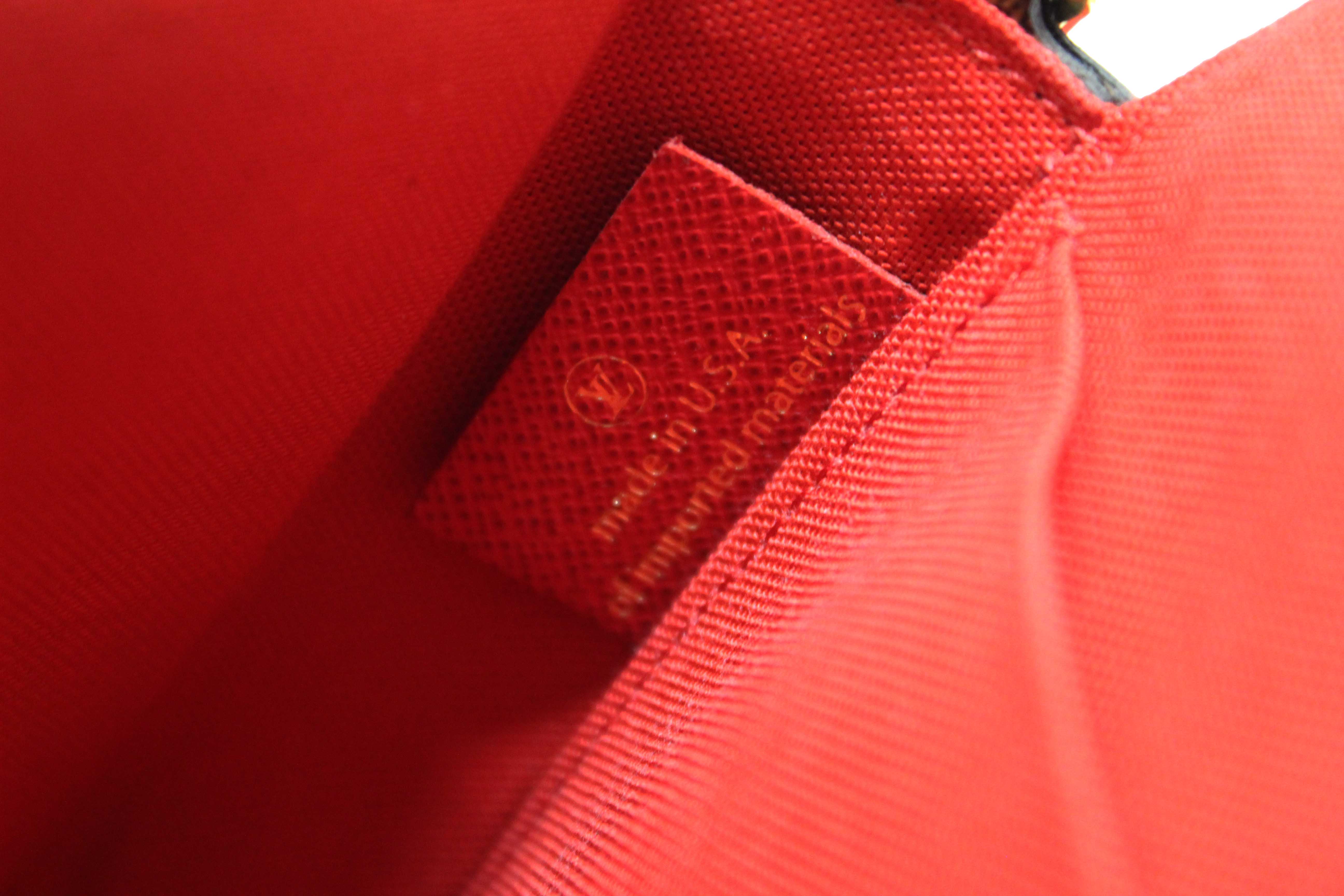 Authentic Louis Vuitton Damier Ebene Canvas Felicie Pochette Bag