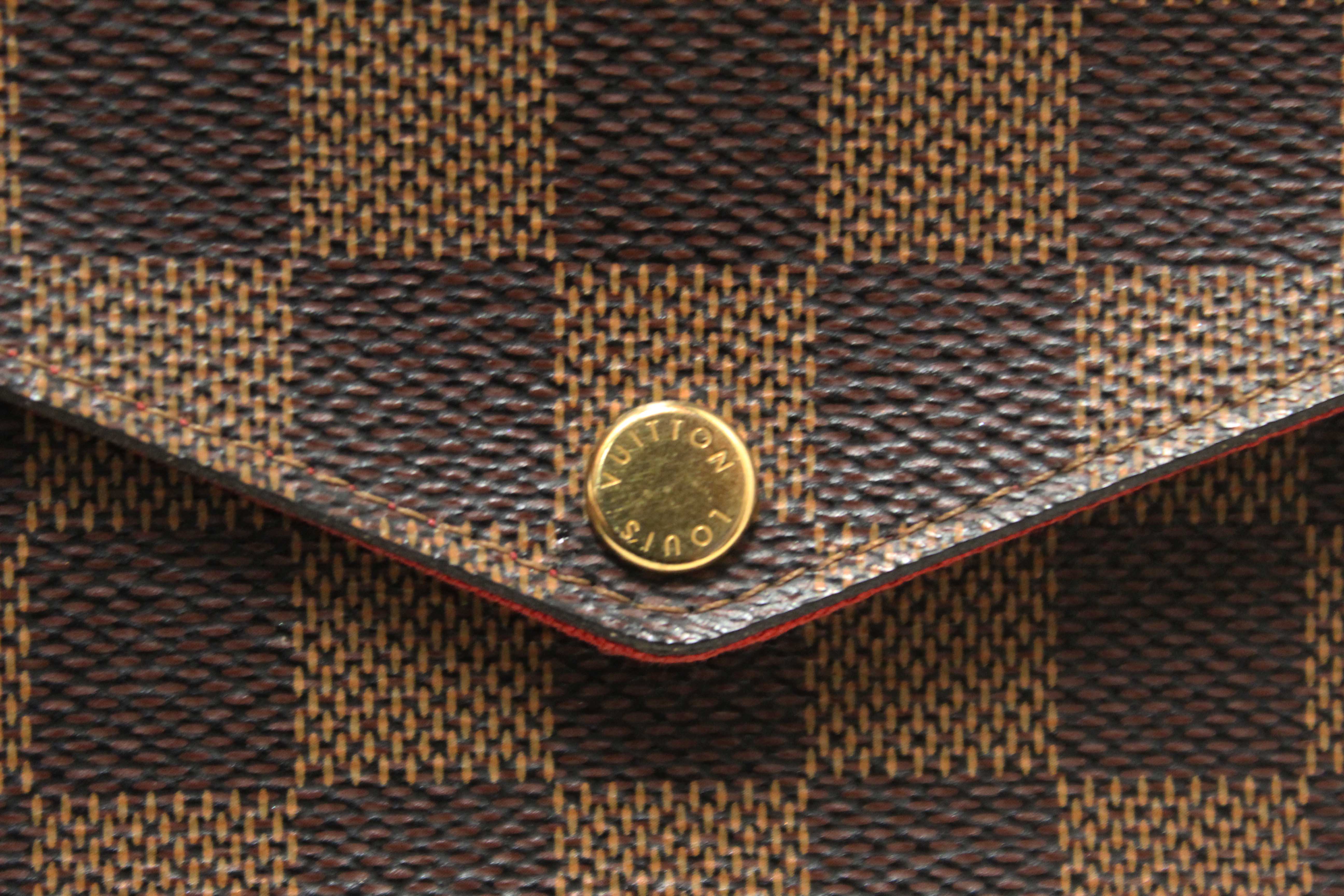 Authentic Louis Vuitton Damier Ebene Canvas Felicie Pochette Bag