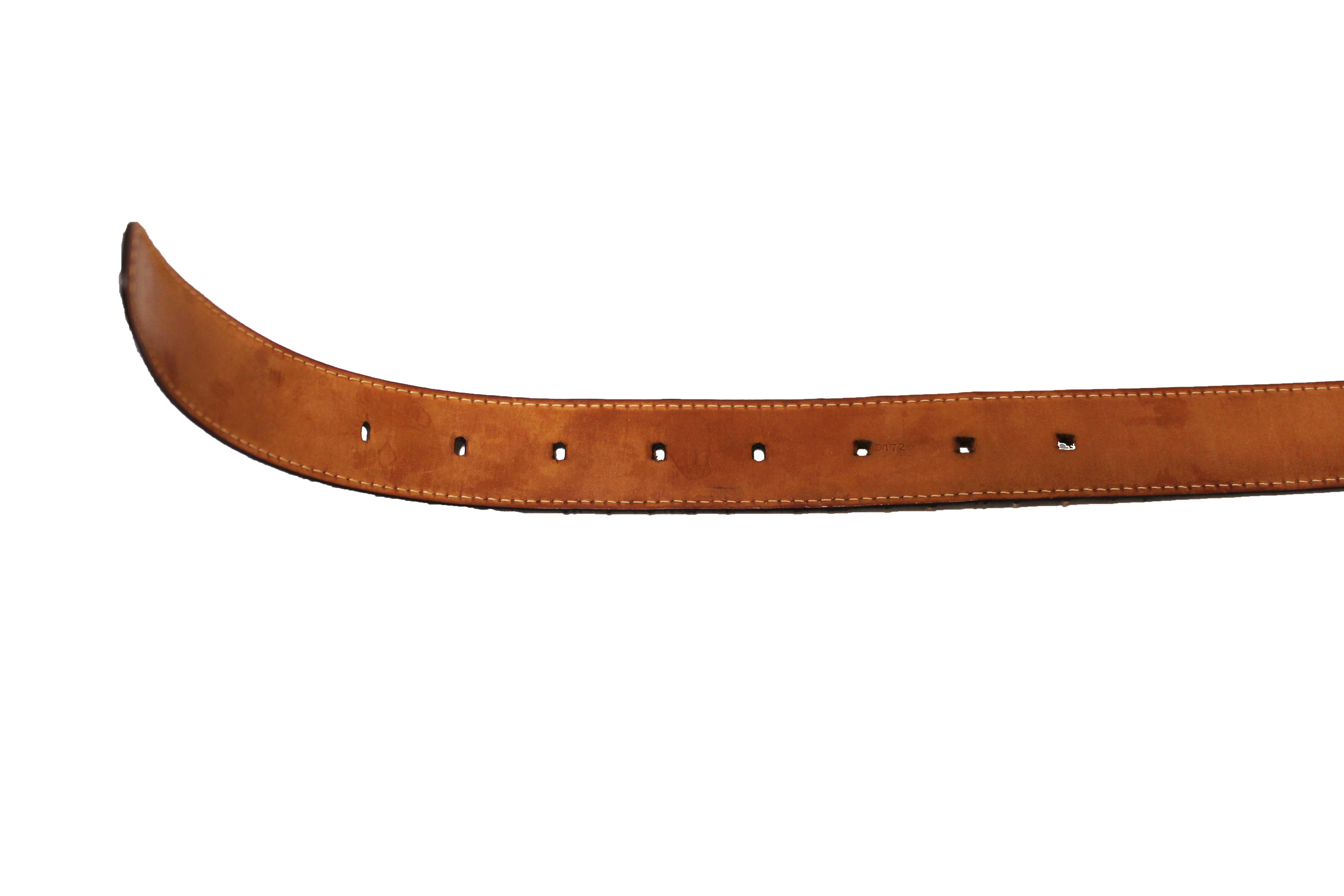 Authentic Louis Vuitton Damier Ebene Canvas Ellipse Belt 95 38