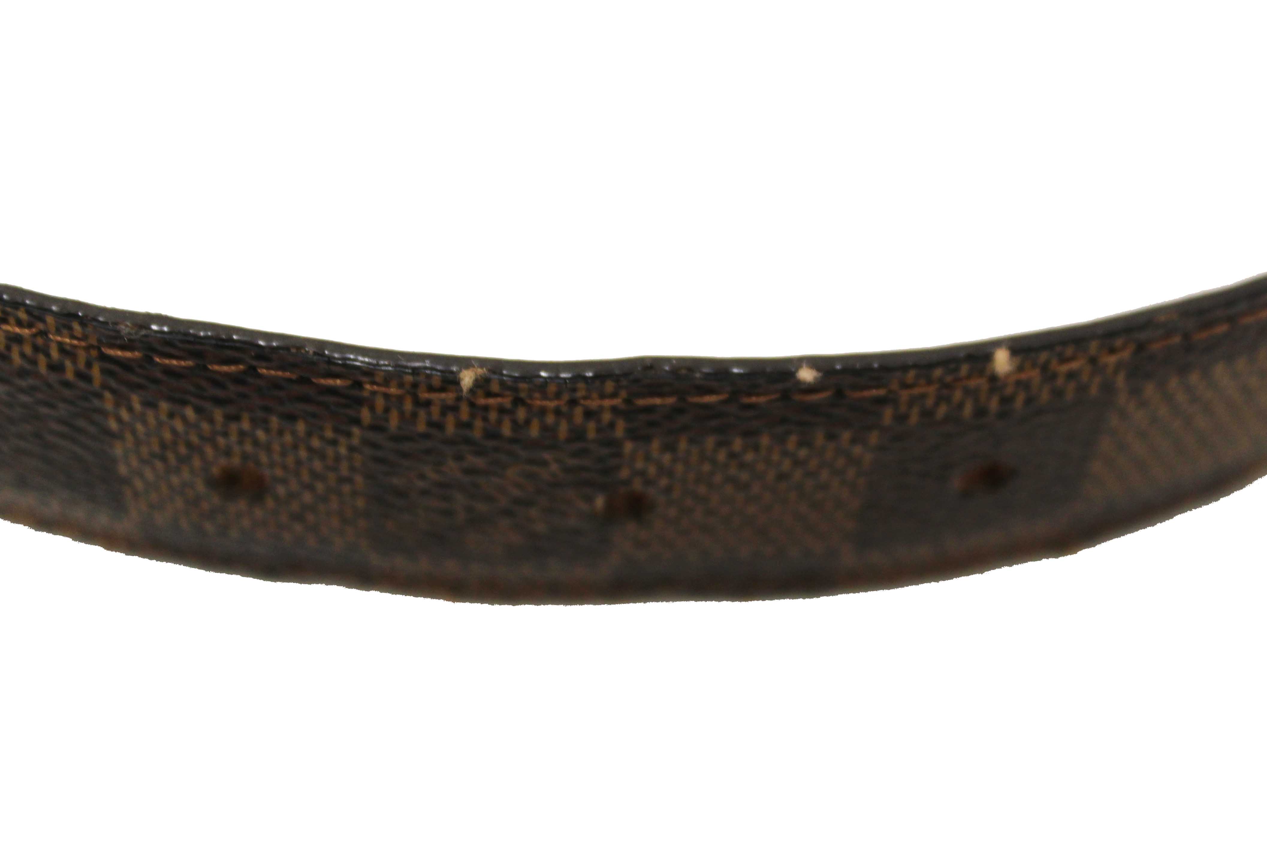 Authentic Louis Vuitton Damier Ebene Canvas Ellipse Belt 95 38