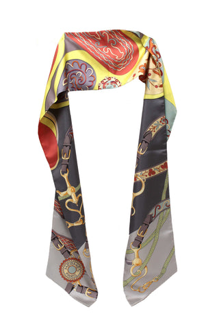 Authentic Hermes Silk Festival des Amazones Maxi Twilly Scarf