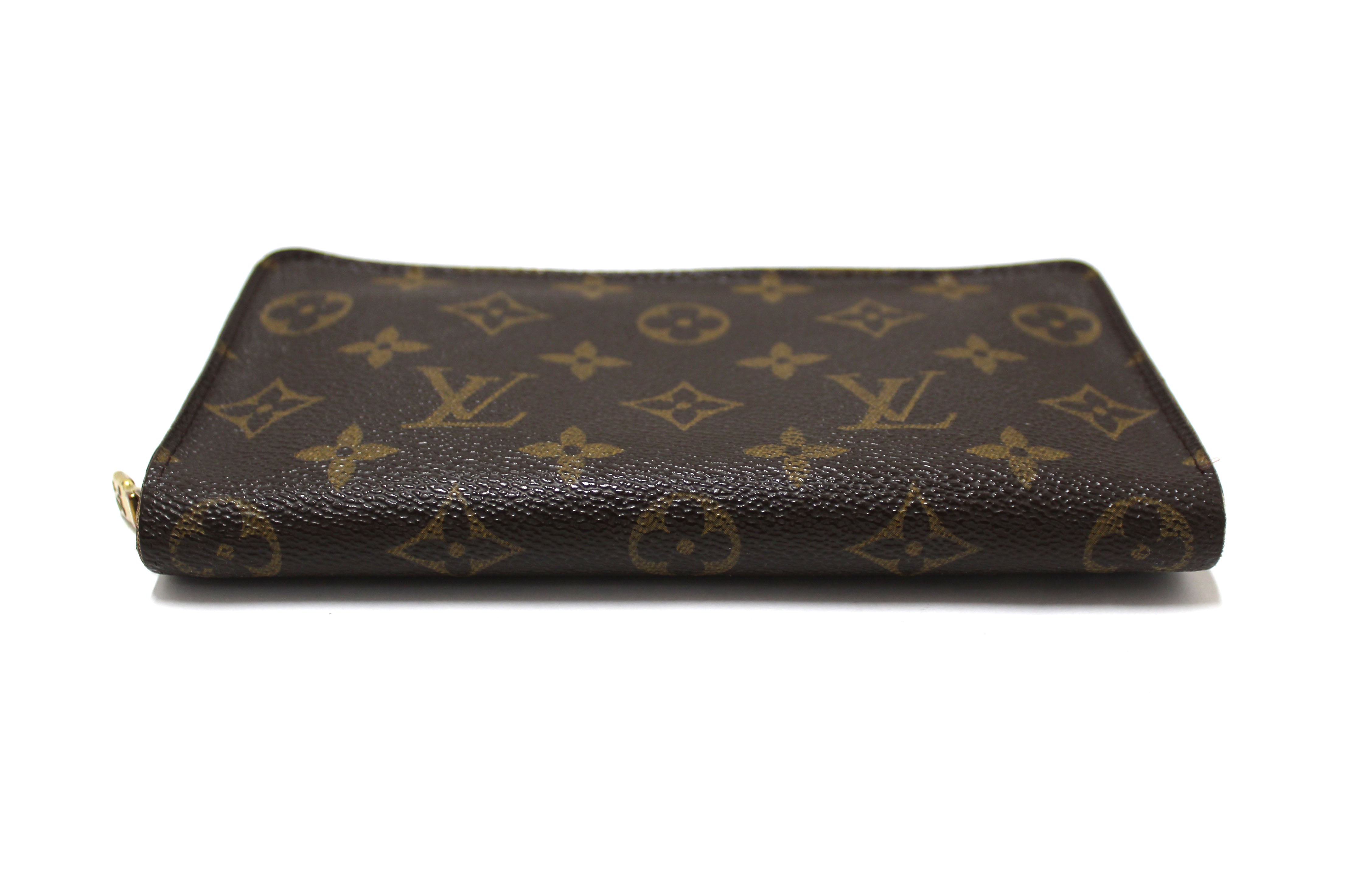 Authentic Louis Vuitton Classic Monogram Zip Around Long Wallet