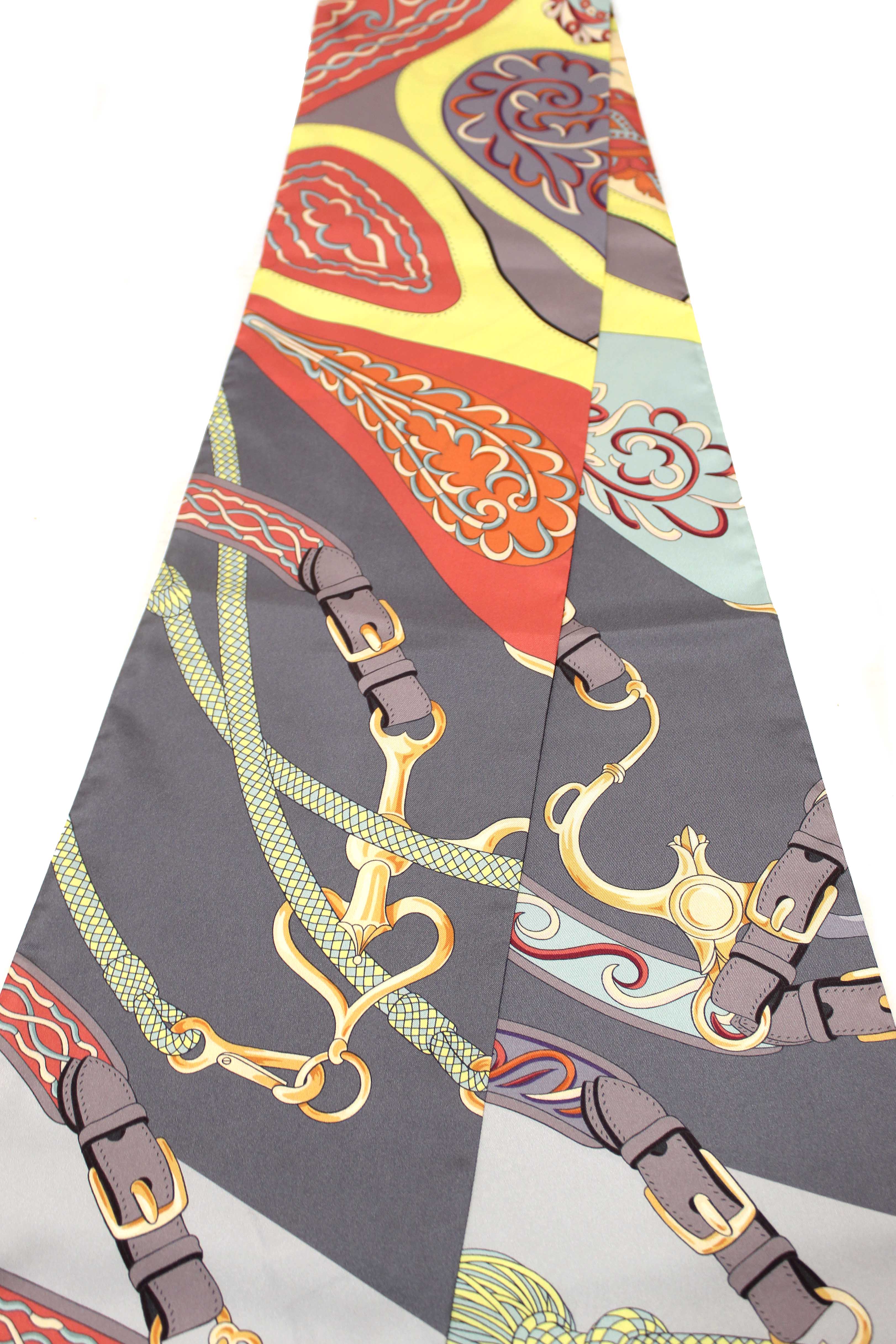 Authentic Hermes Silk Festival des Amazones Maxi Twilly Scarf