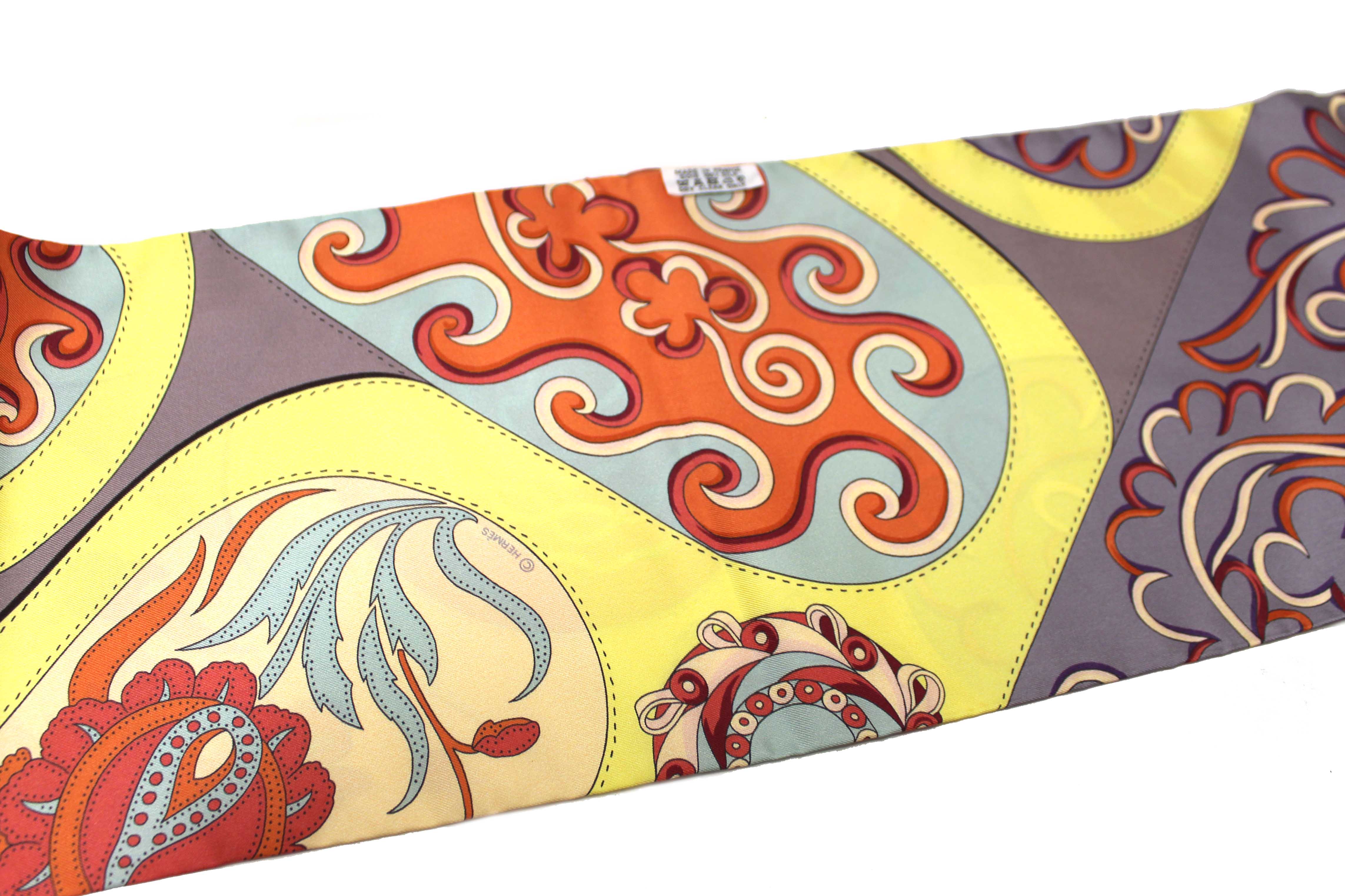 Authentic Hermes Silk Festival des Amazones Maxi Twilly Scarf