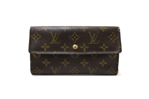 Authentic Vintage Louis Vuitton Classic Monogram Canvas PTI Long Wallet