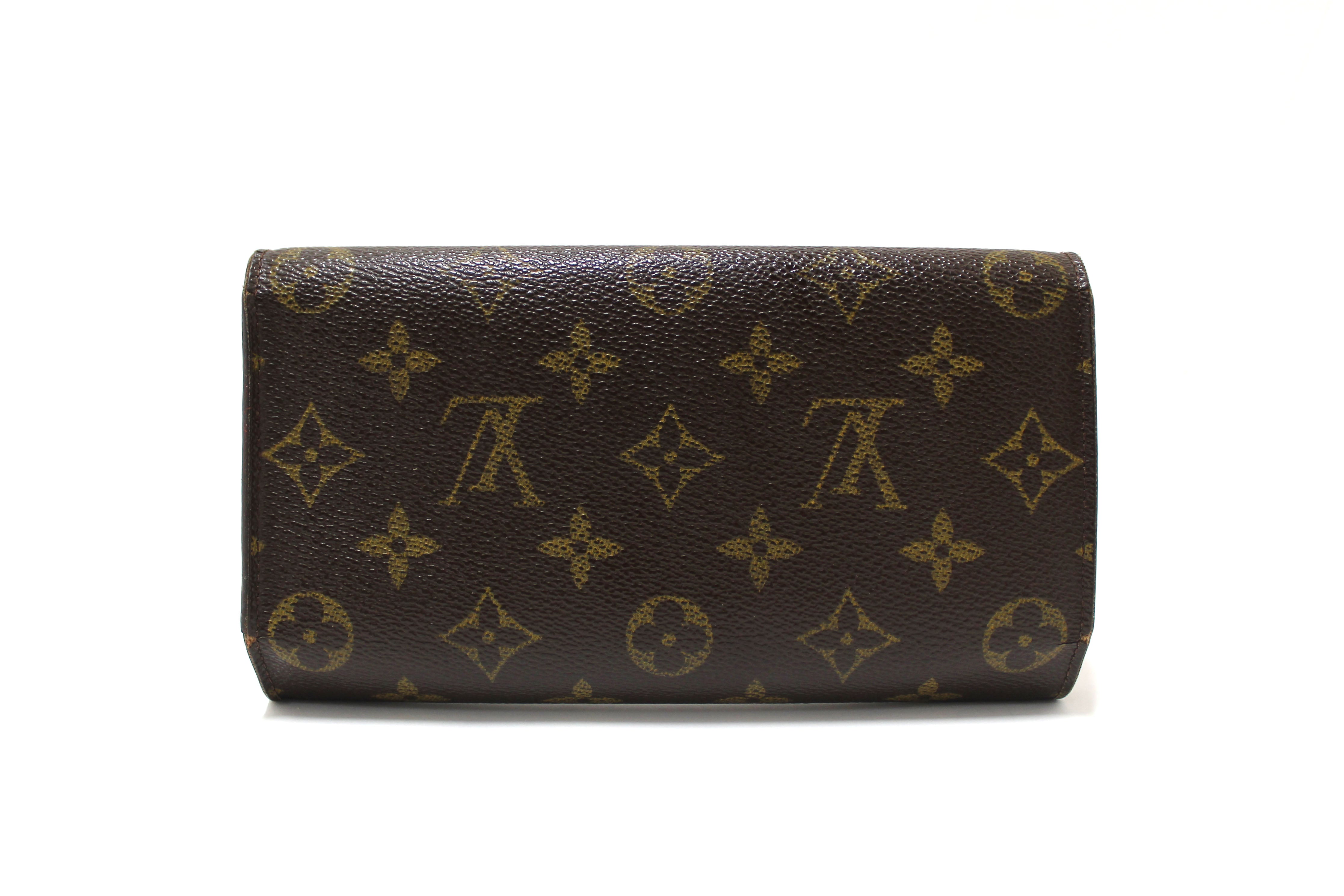 Authentic Vintage Louis Vuitton Classic Monogram Canvas PTI Long Wallet