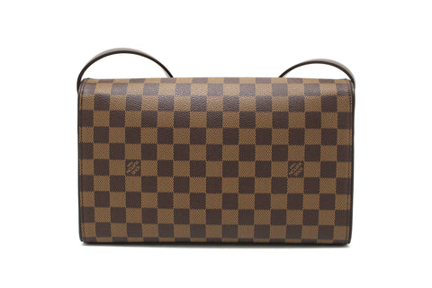 Authentic Louis Vuitton Damier Ebene Tribeca Long Shoulder Bag