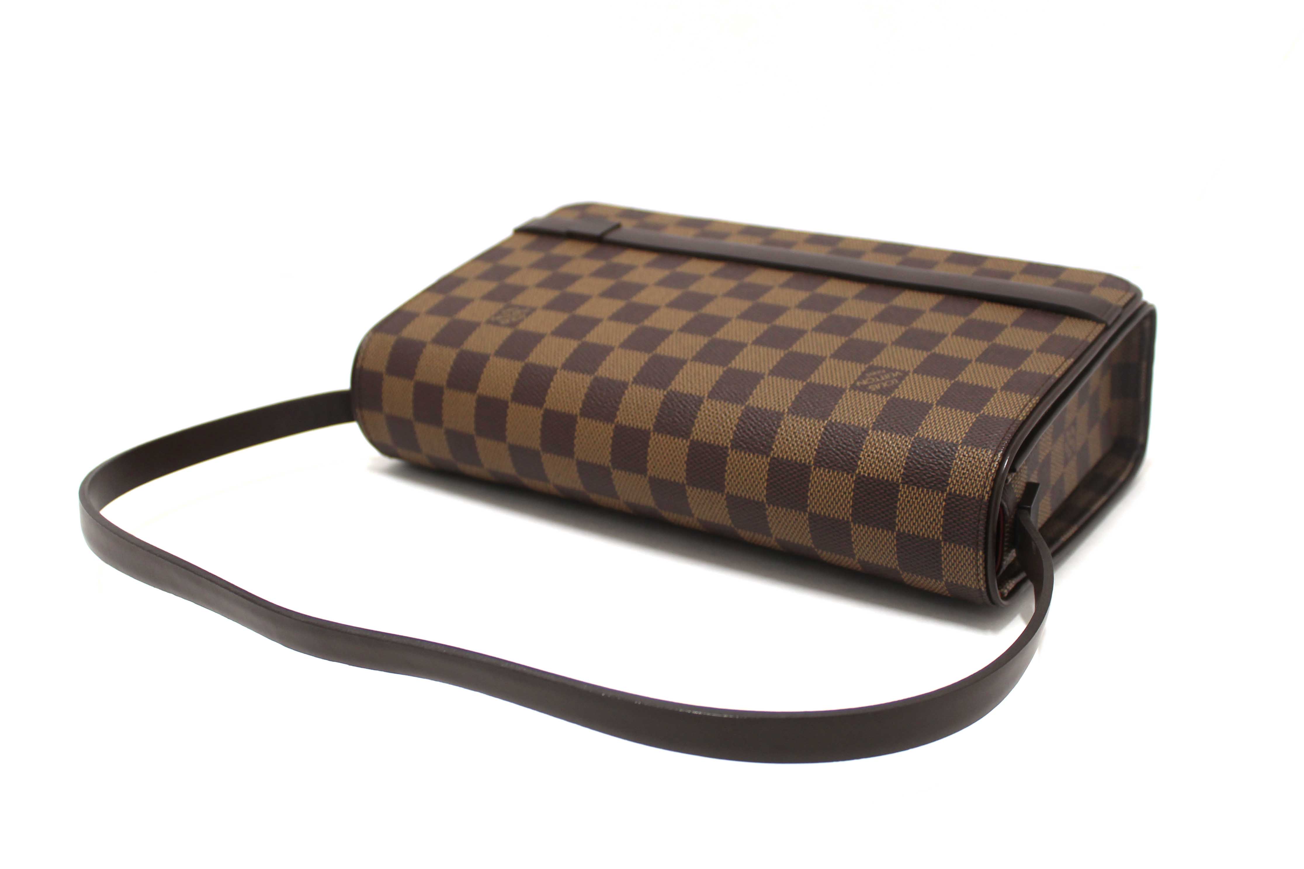 Authentic Louis Vuitton Damier Ebene Tribeca Long Shoulder Bag