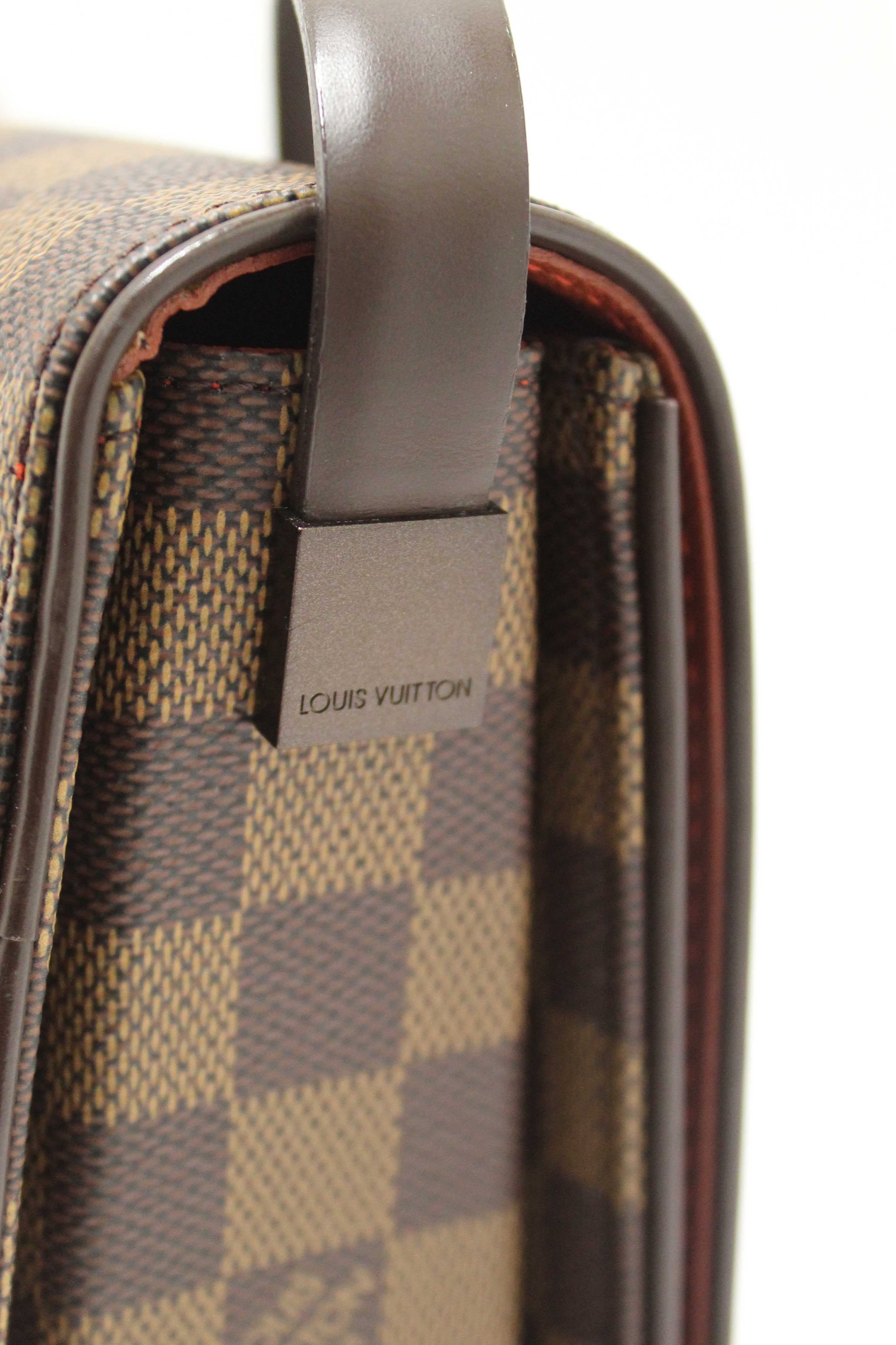 Authentic Louis Vuitton Damier Ebene Tribeca Long Shoulder Bag