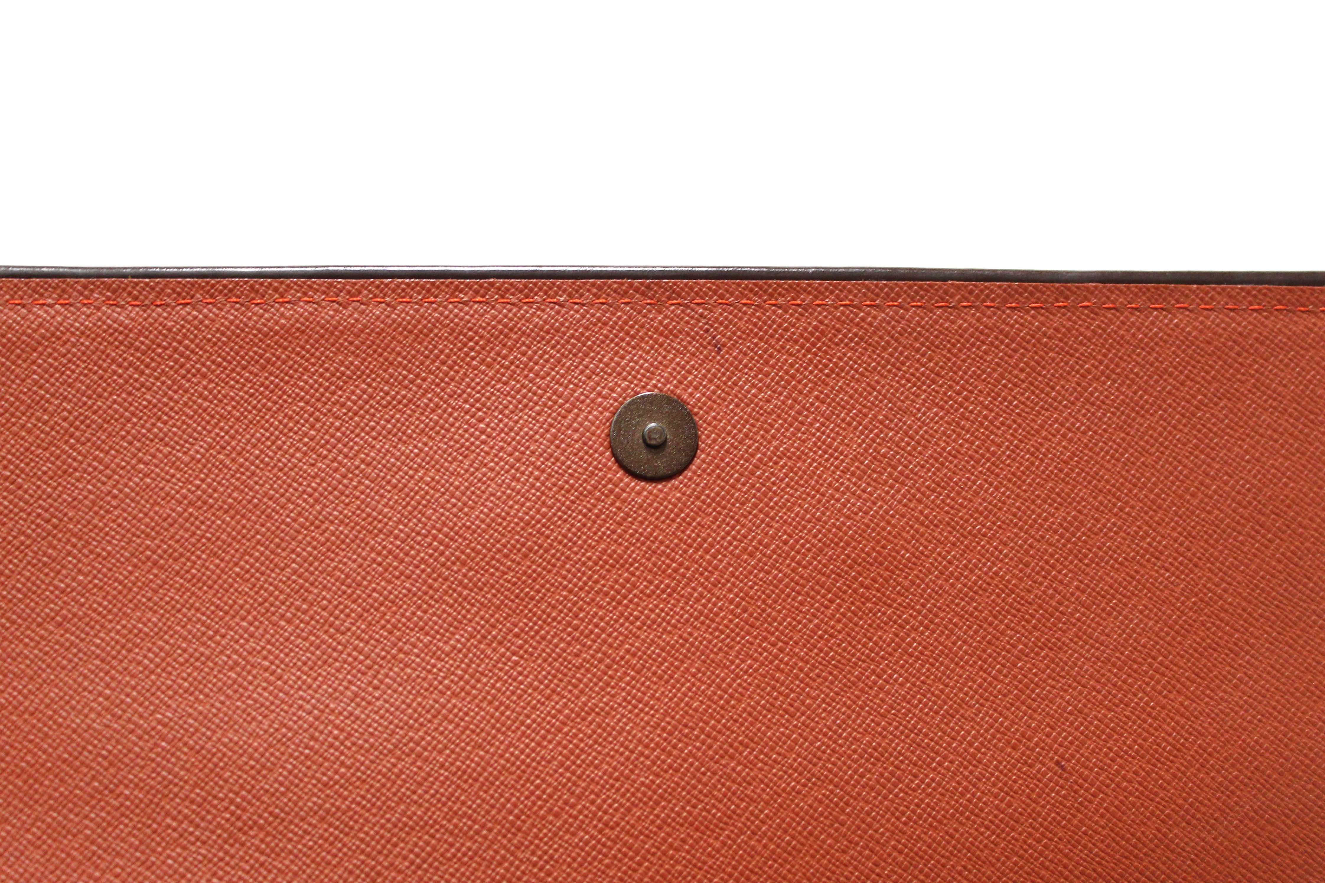 Authentic Louis Vuitton Damier Ebene Tribeca Long Shoulder Bag