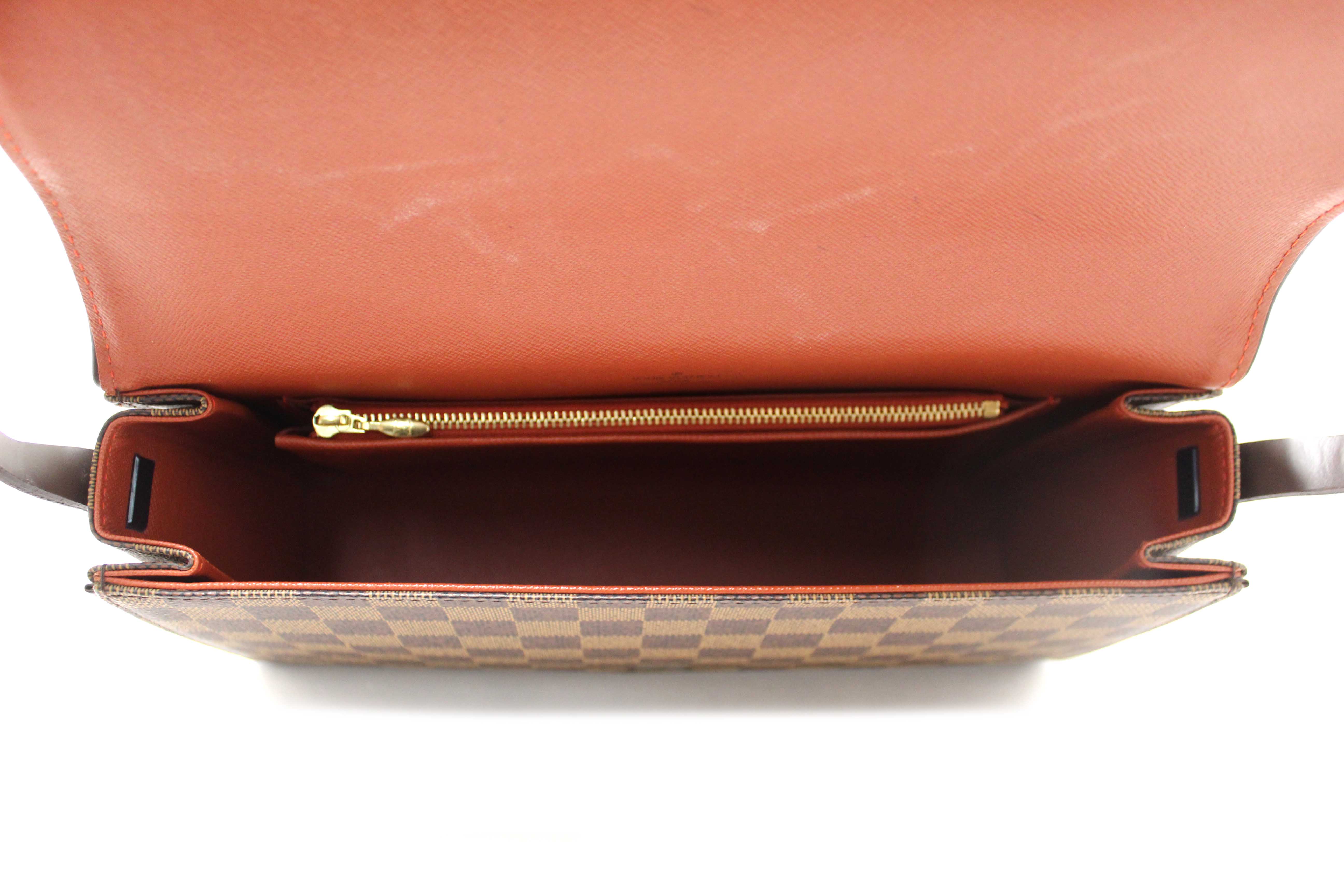 Authentic Louis Vuitton Damier Ebene Tribeca Long Shoulder Bag