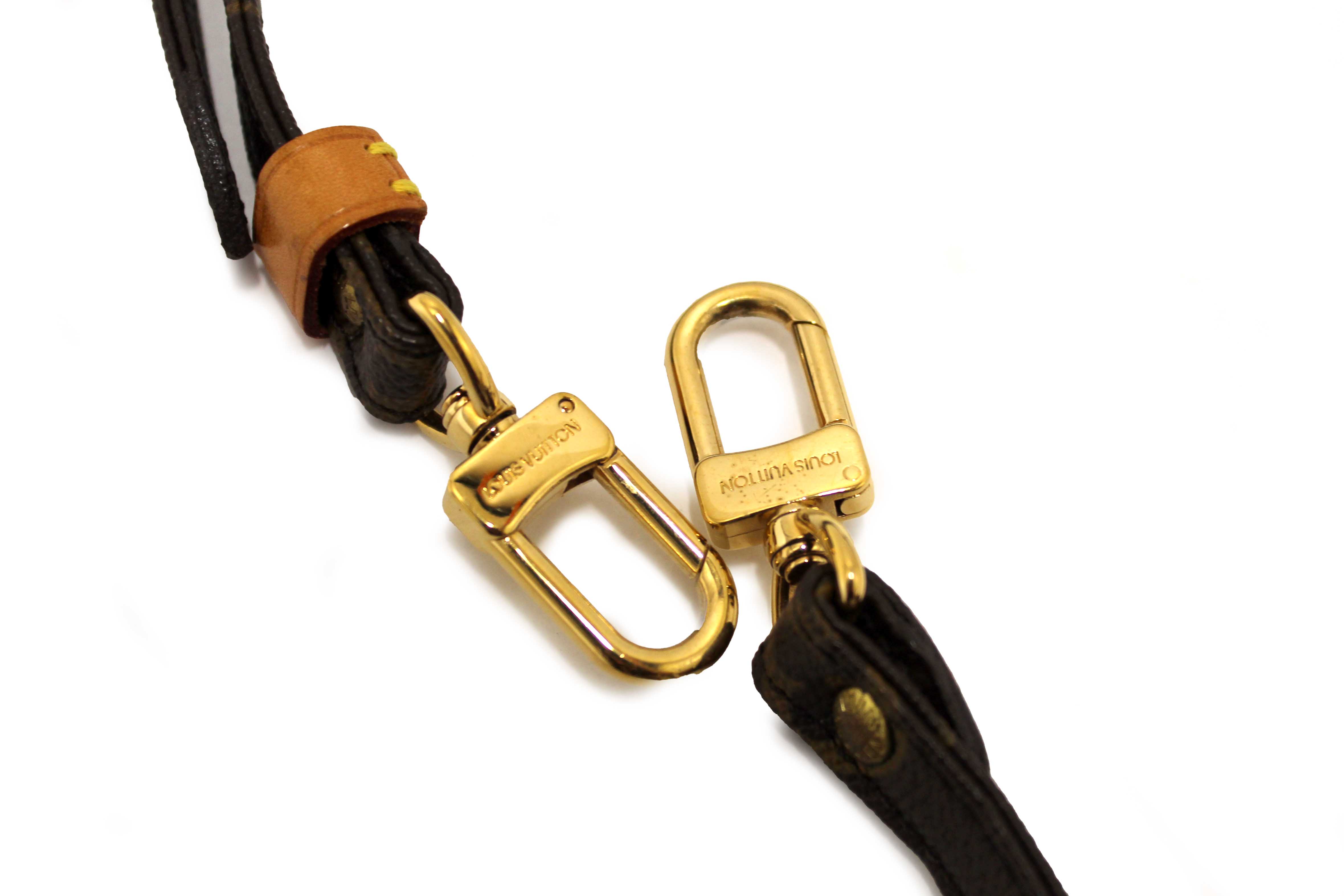 Authentic Louis Vuitton Classic Monogram Canvas 16mm Adjustable Shoulder Strap