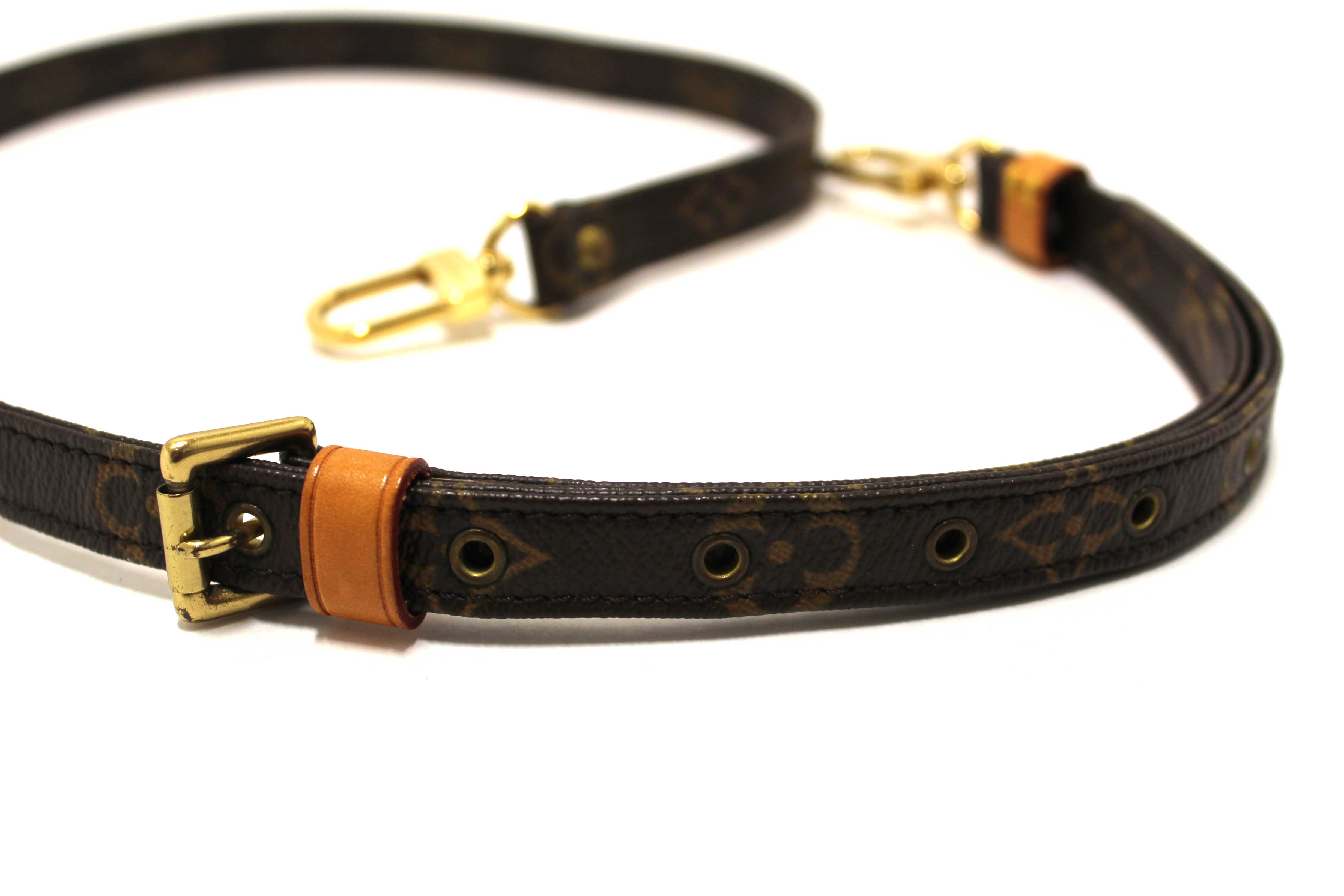 Authentic Louis Vuitton Classic Monogram Canvas 16mm Adjustable Shoulder Strap
