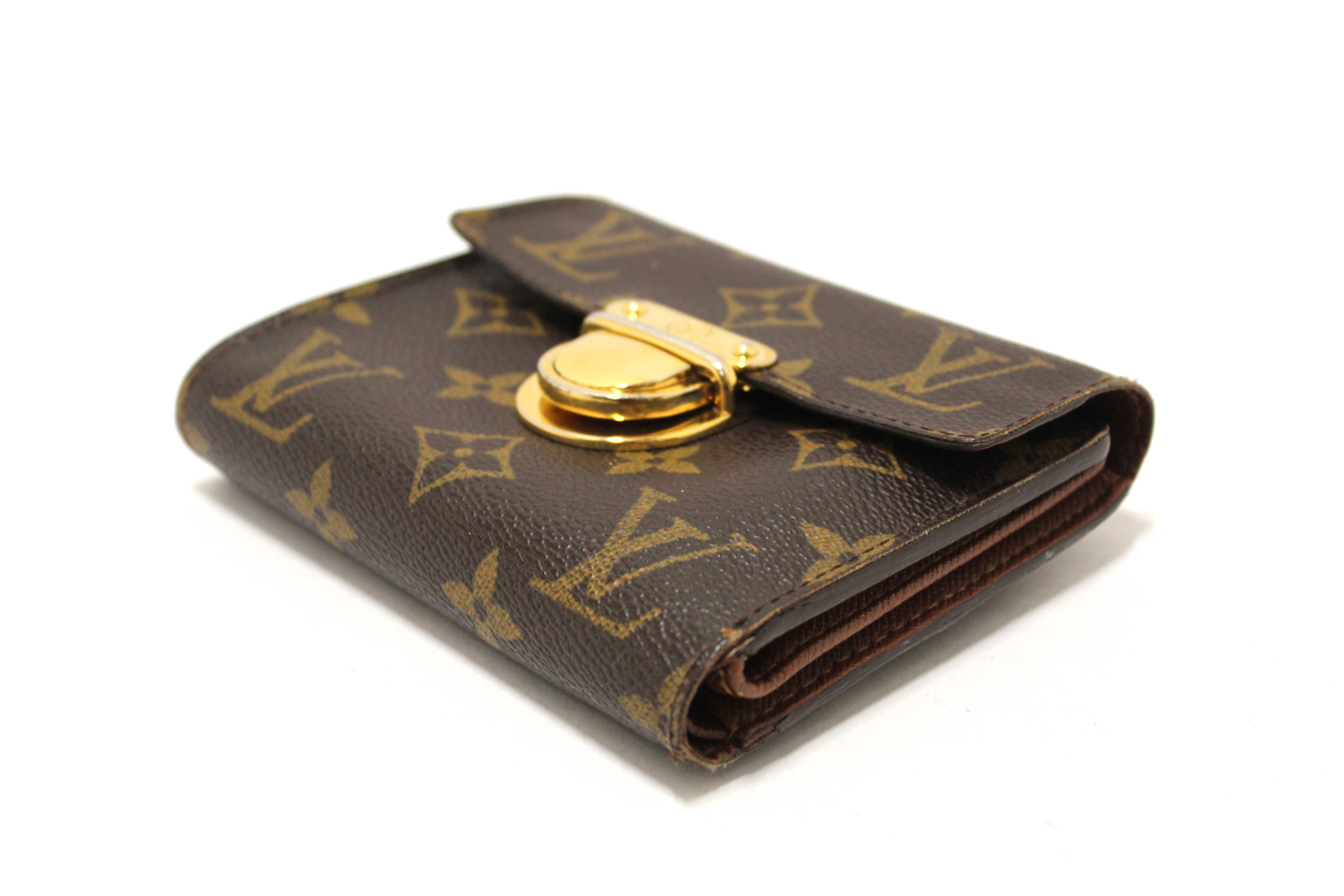 Authentic Louis Vuitton Classic Monogram Canvas Koala Wallet