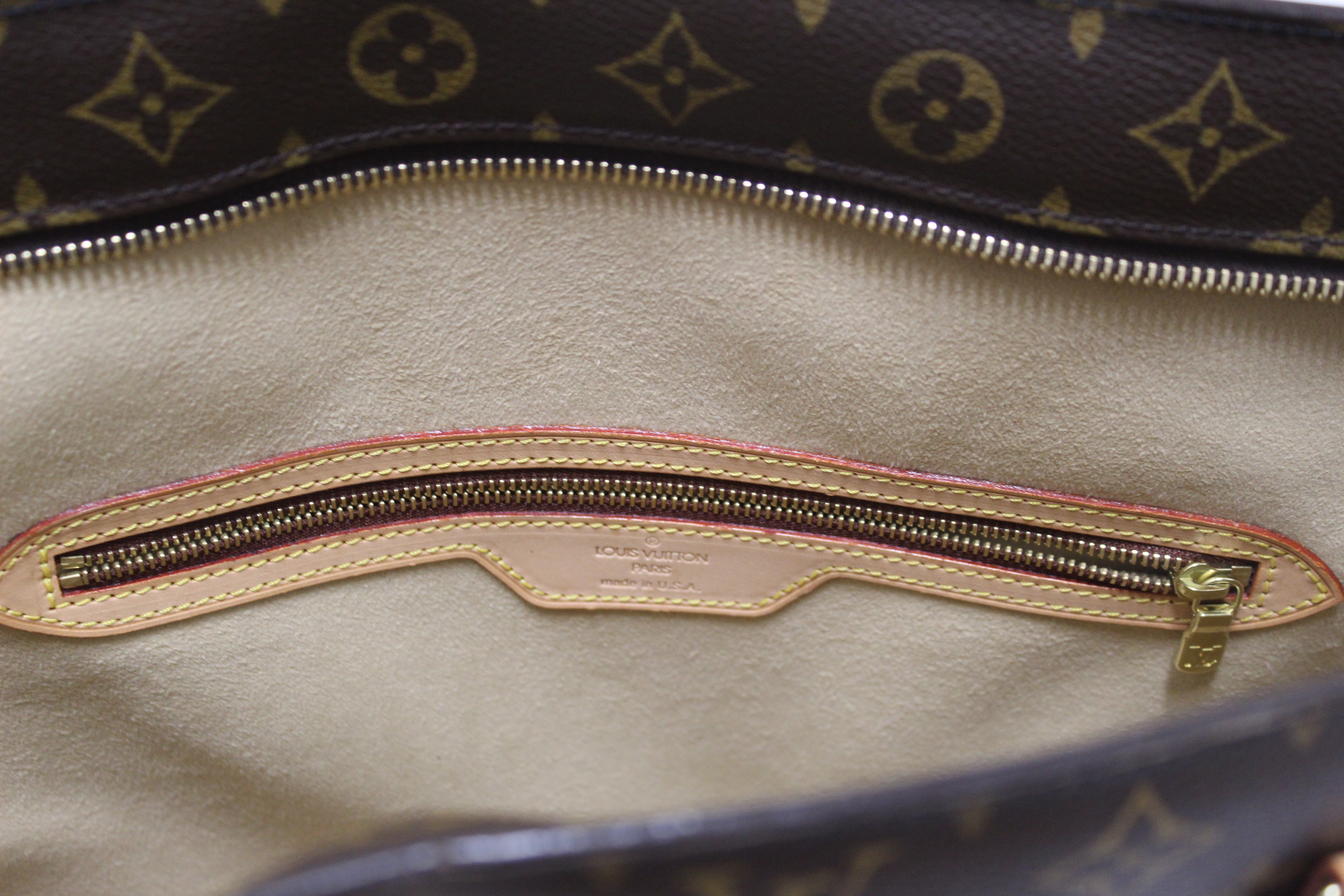 Authentic Louis Vuitton Classic Monogram Canvas Babylone Tote Shoulder Bag