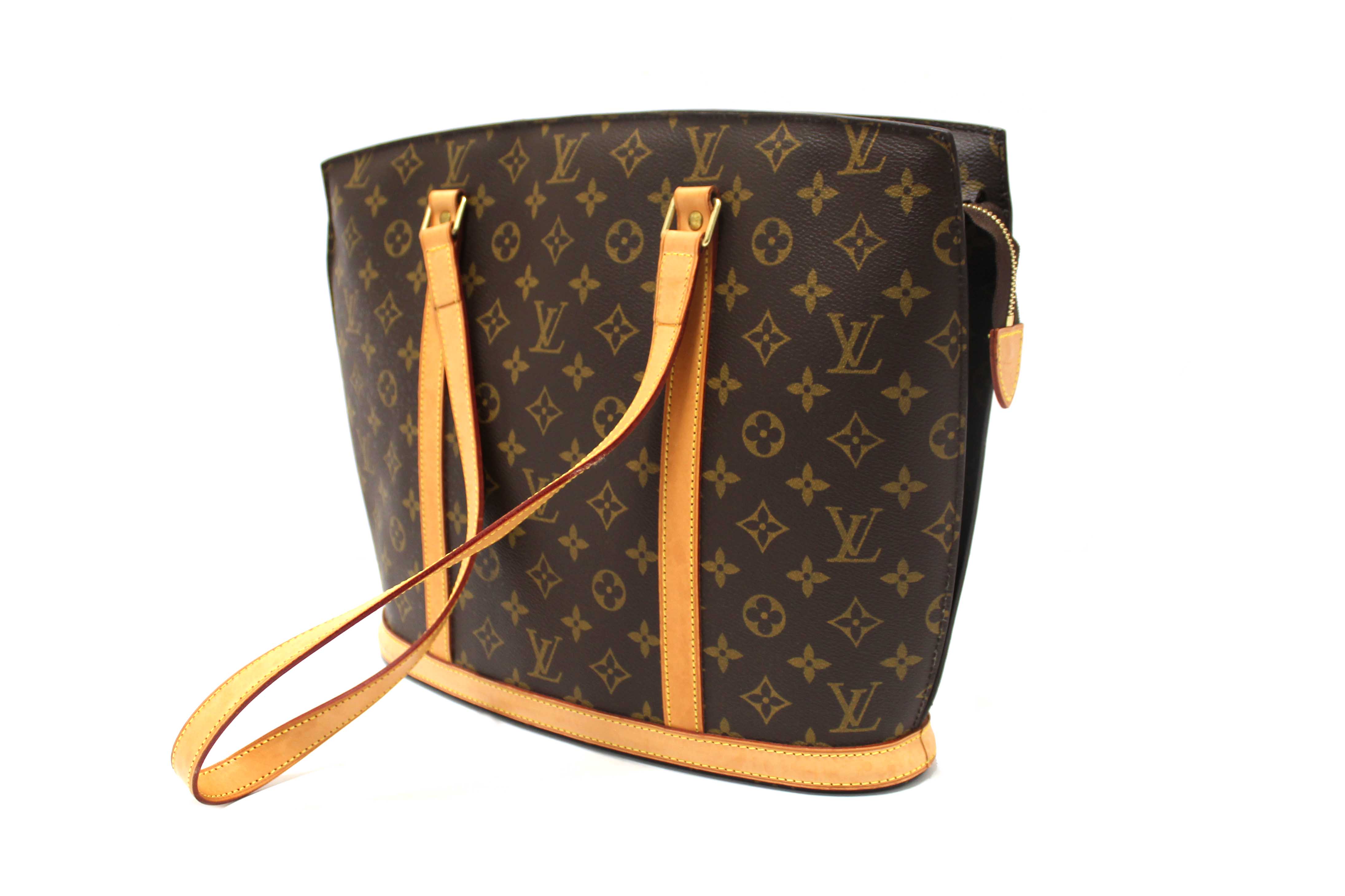 Authentic Louis Vuitton Classic Monogram Canvas Babylone Tote Shoulder Bag