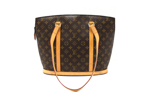 Authentic Louis Vuitton Classic Monogram Canvas Babylone Tote Shoulder Bag