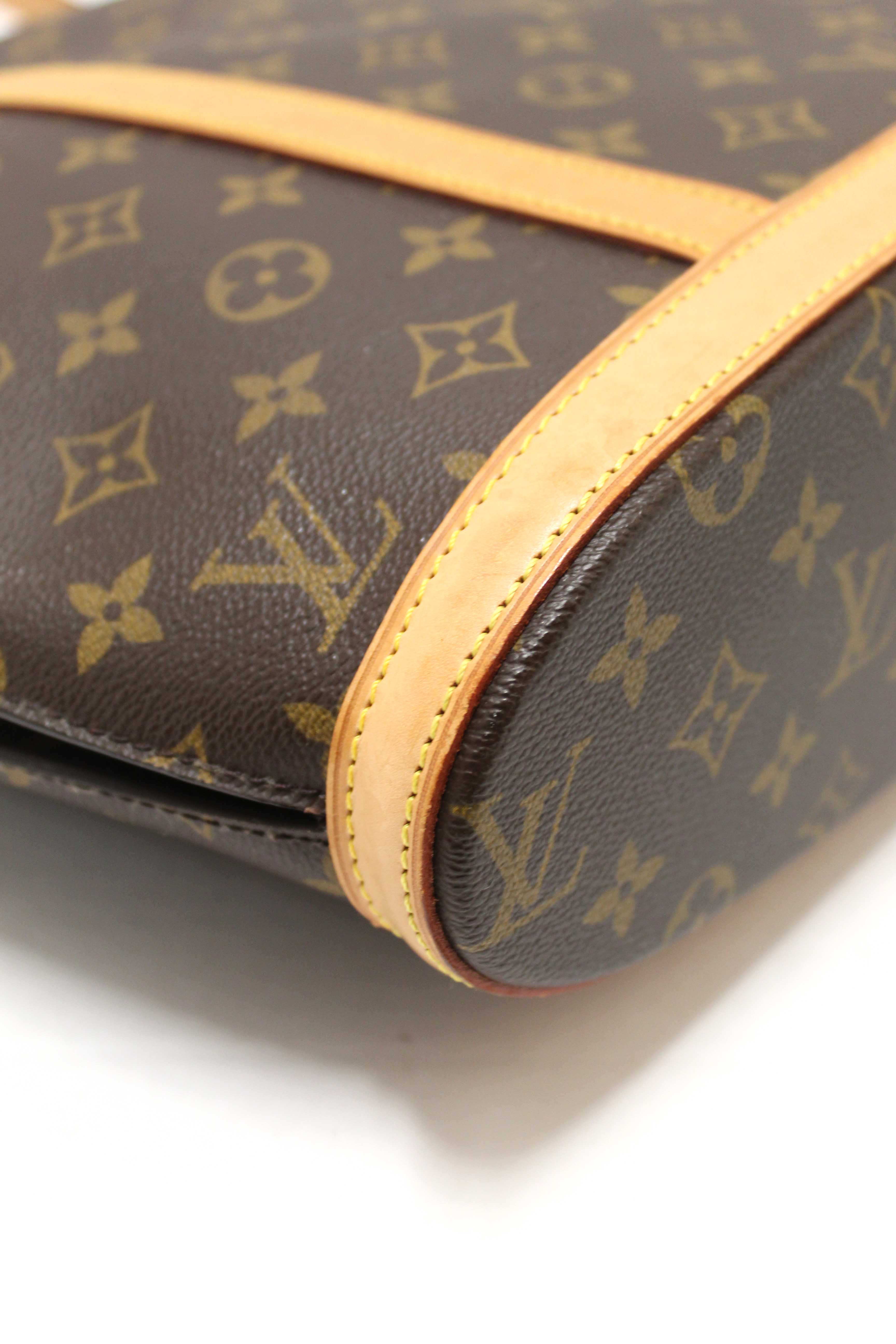 Authentic Louis Vuitton Classic Monogram Canvas Babylone Tote Shoulder Bag