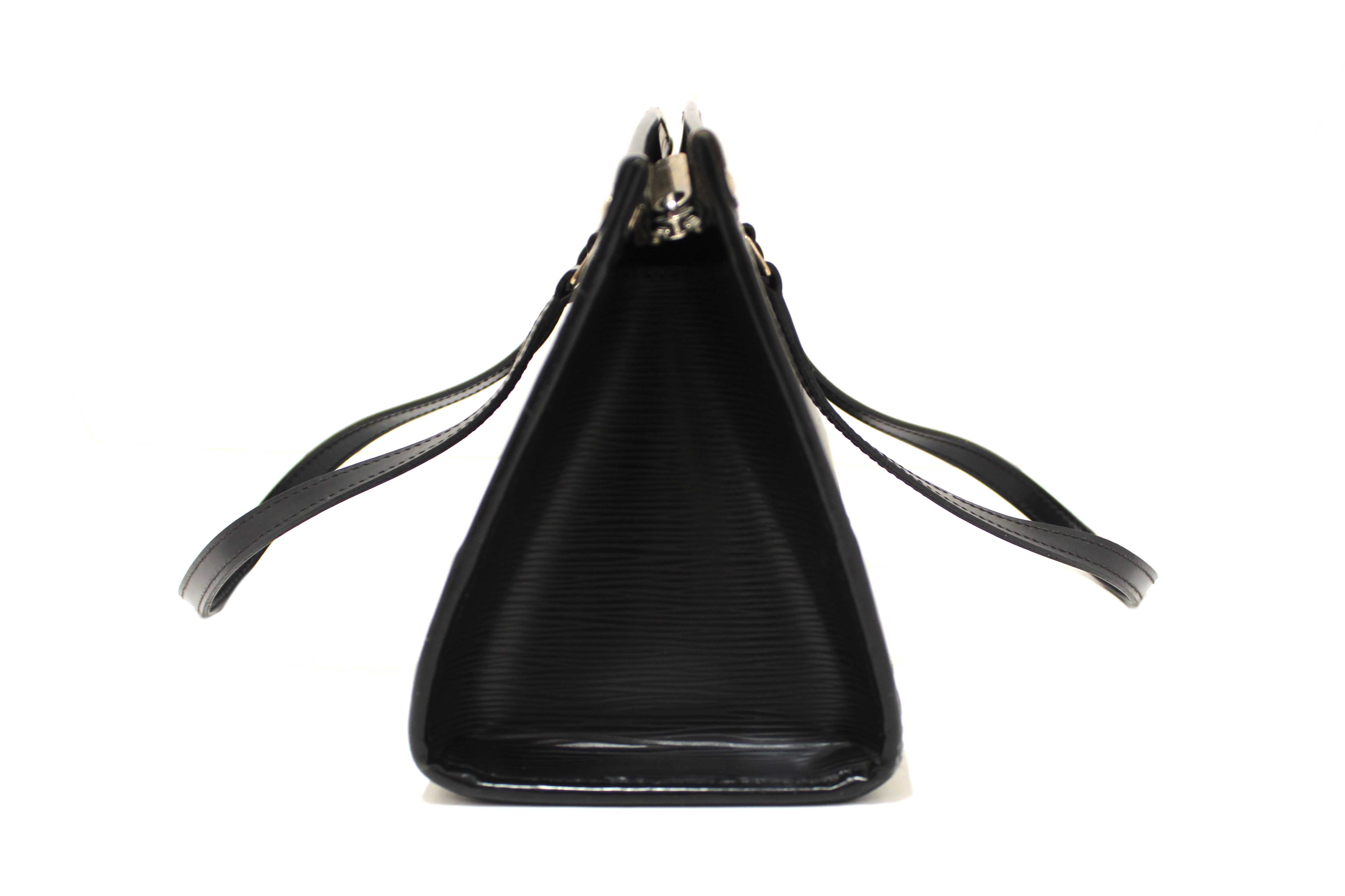 Authentic Louis Vuitton Black Epi Leather Madeleine PM Shoulder Bag