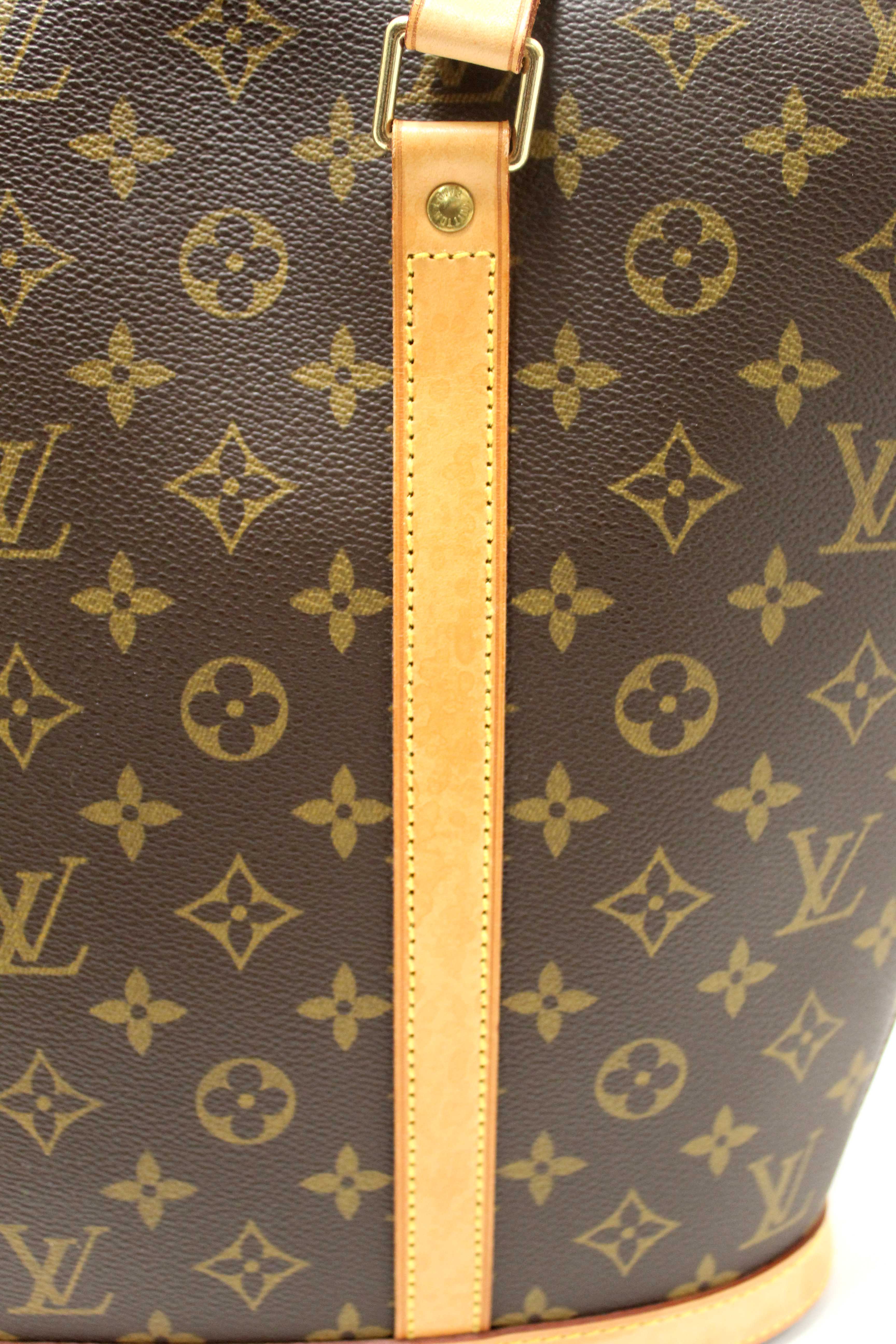 Authentic Louis Vuitton Classic Monogram Canvas Babylone Tote Shoulder Bag