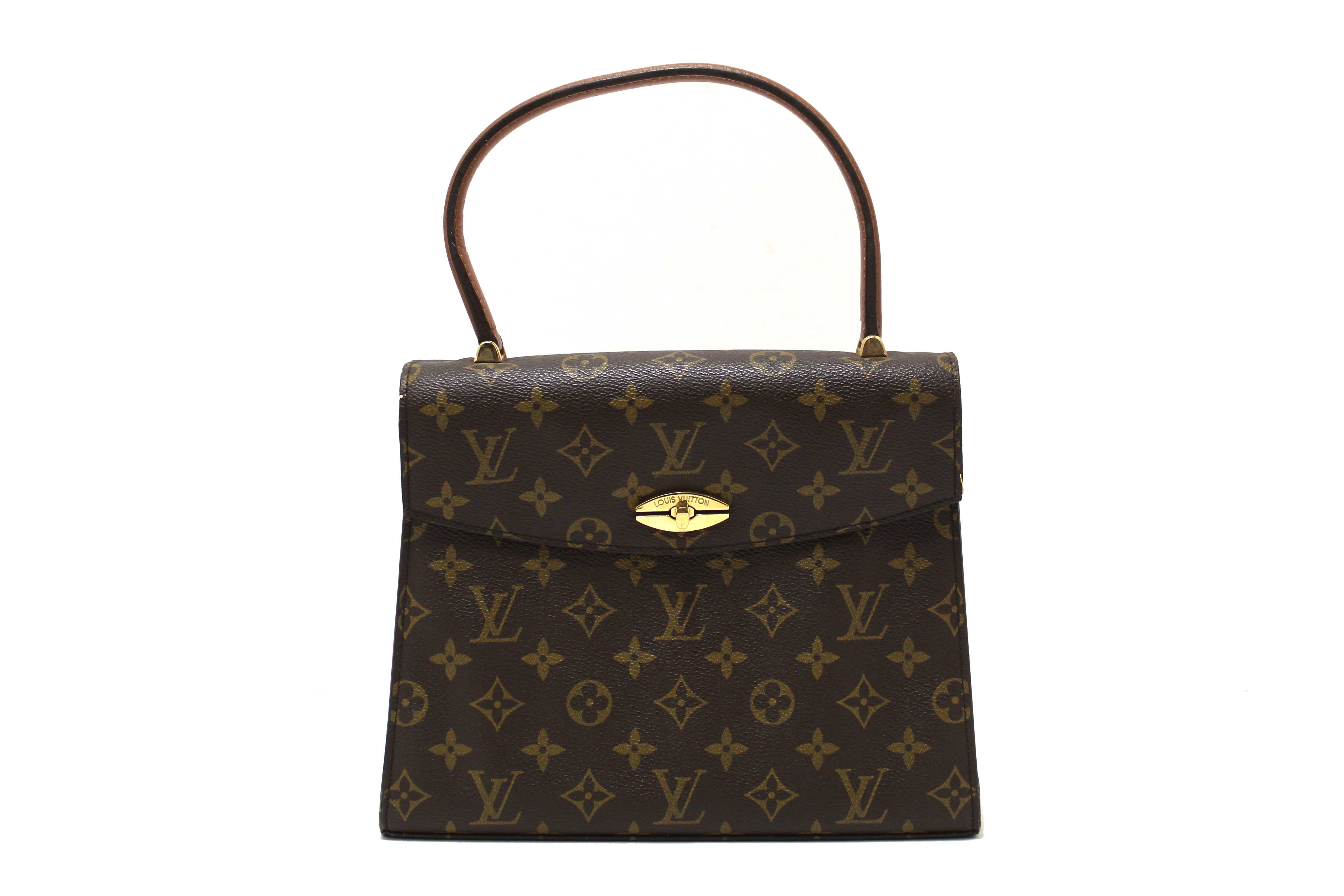 Authentic Louis Vuitton Vintage Classic Monogram Canvas Malesherbes Bag