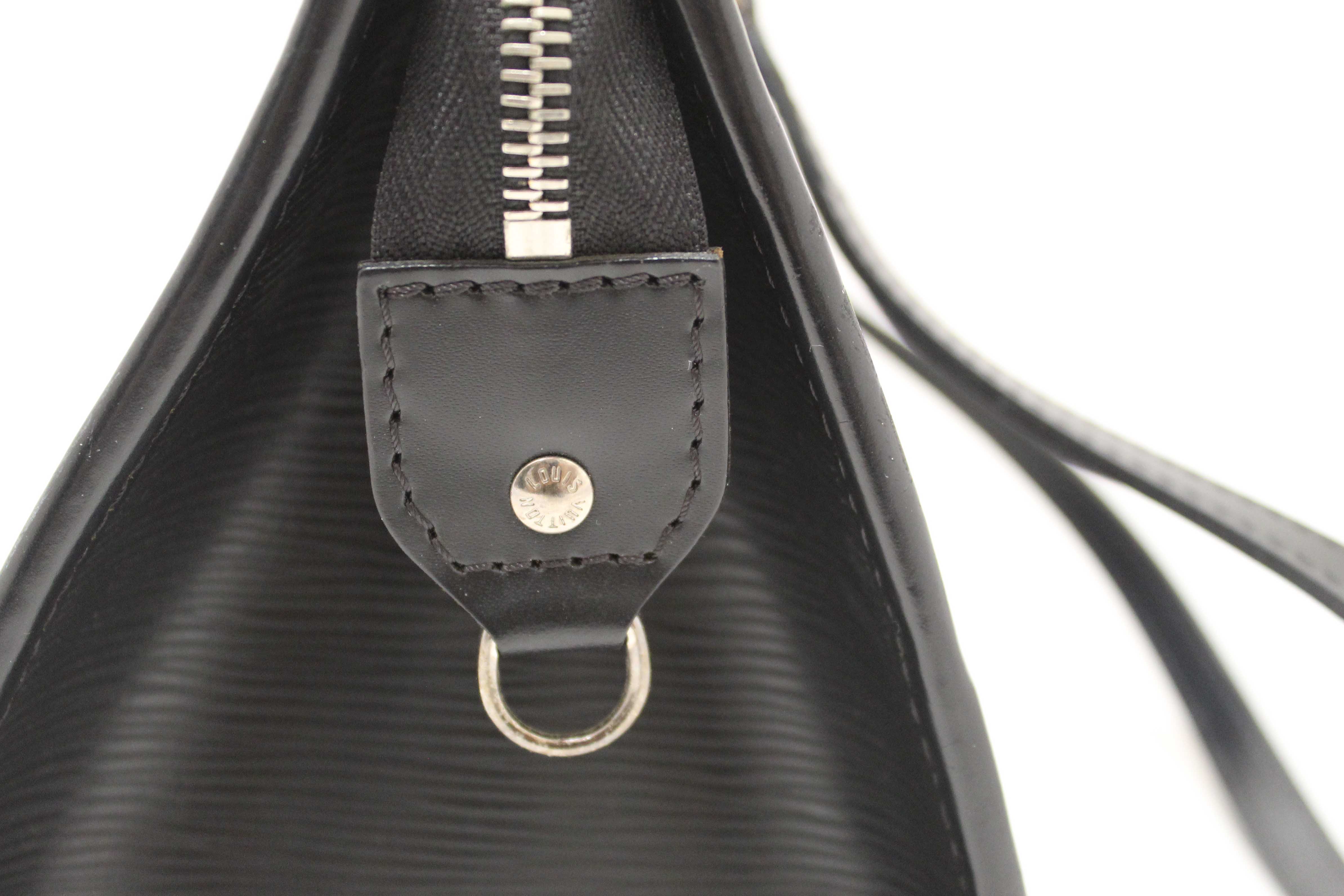 Authentic Louis Vuitton Black Epi Leather Madeleine PM Shoulder Bag