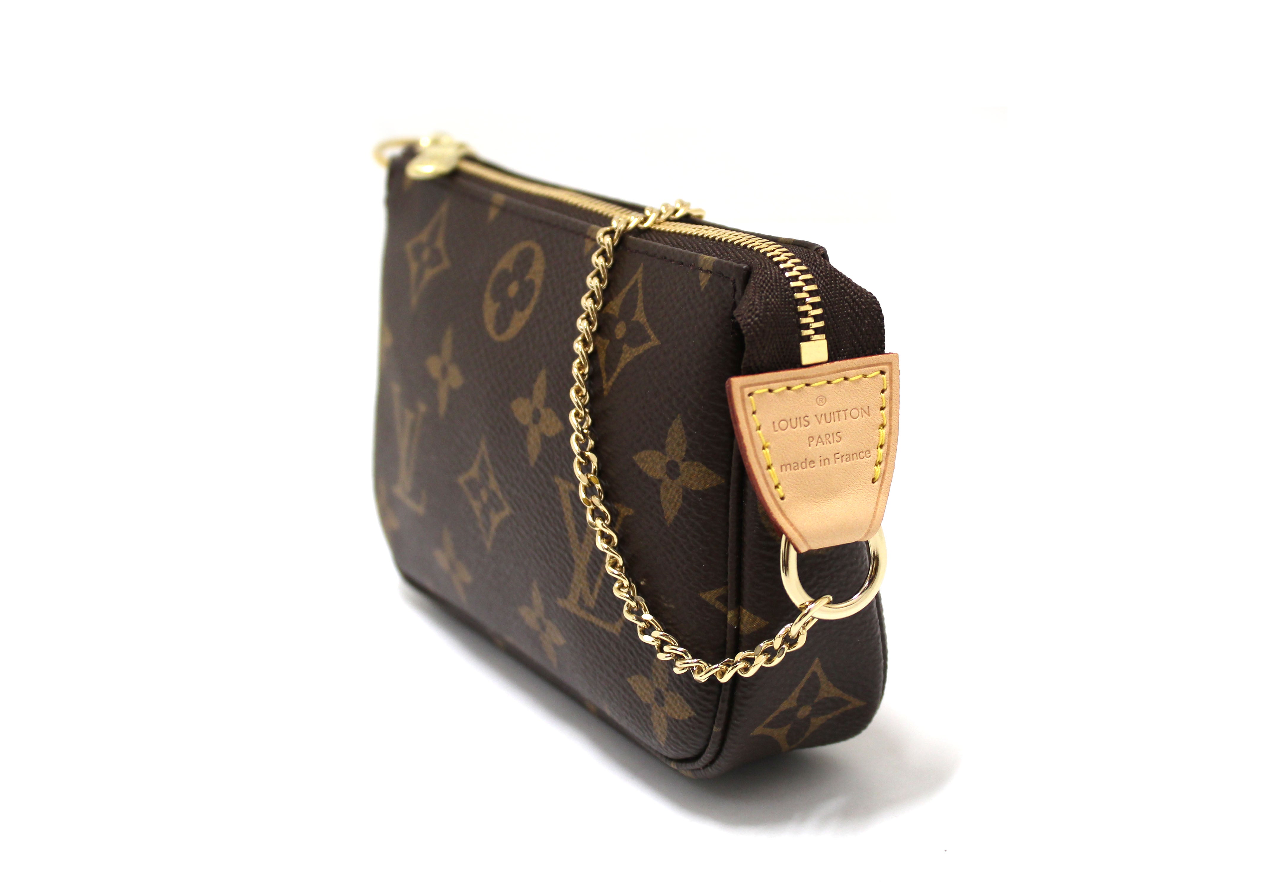 Louis Vuitton, Bags, Louis Vuitton Damier Azur Mini Pochette Accessories  Authentic