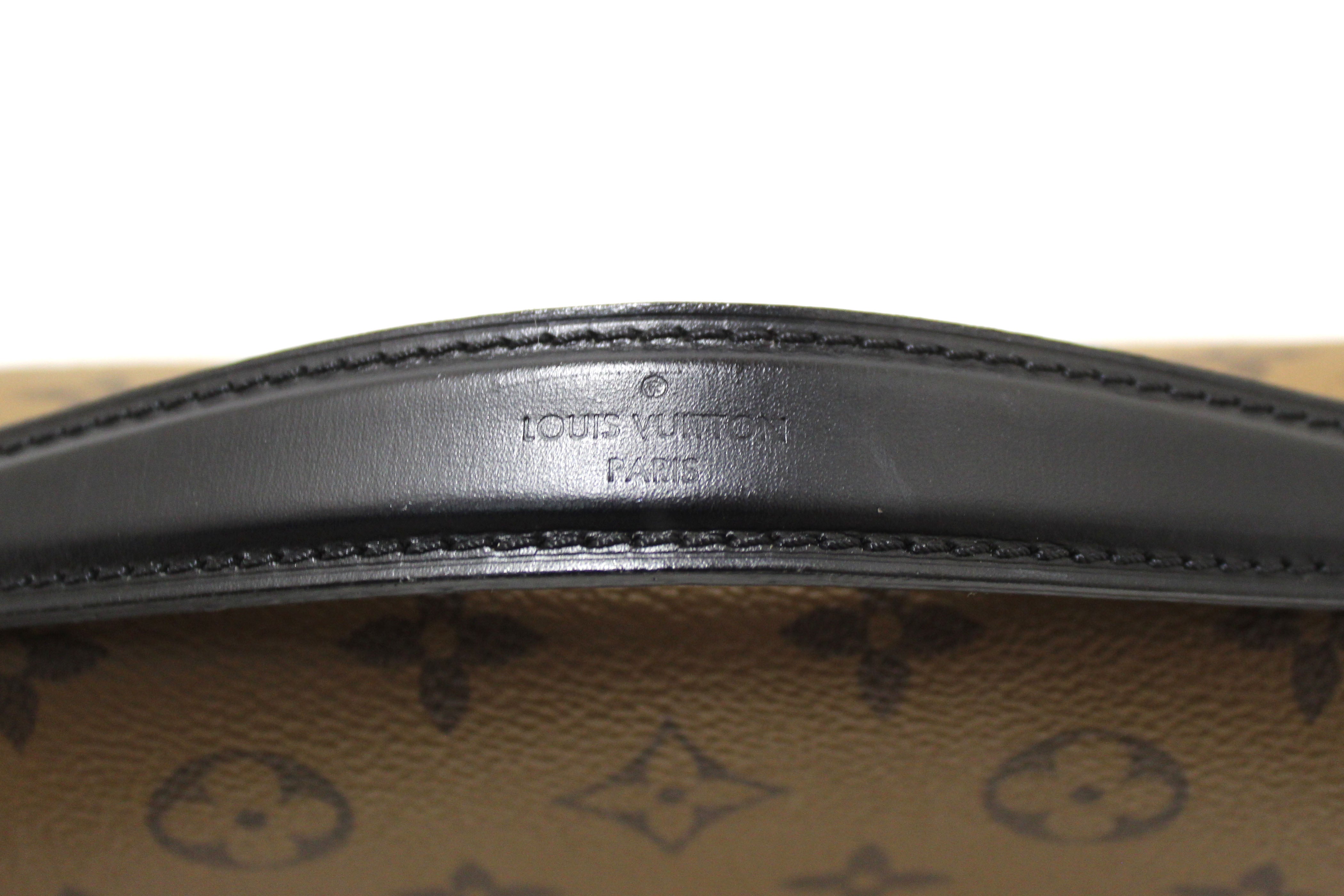 Authentic Louis Vuitton Classic Monogram Reverse Canvas Pochette Metis Bag