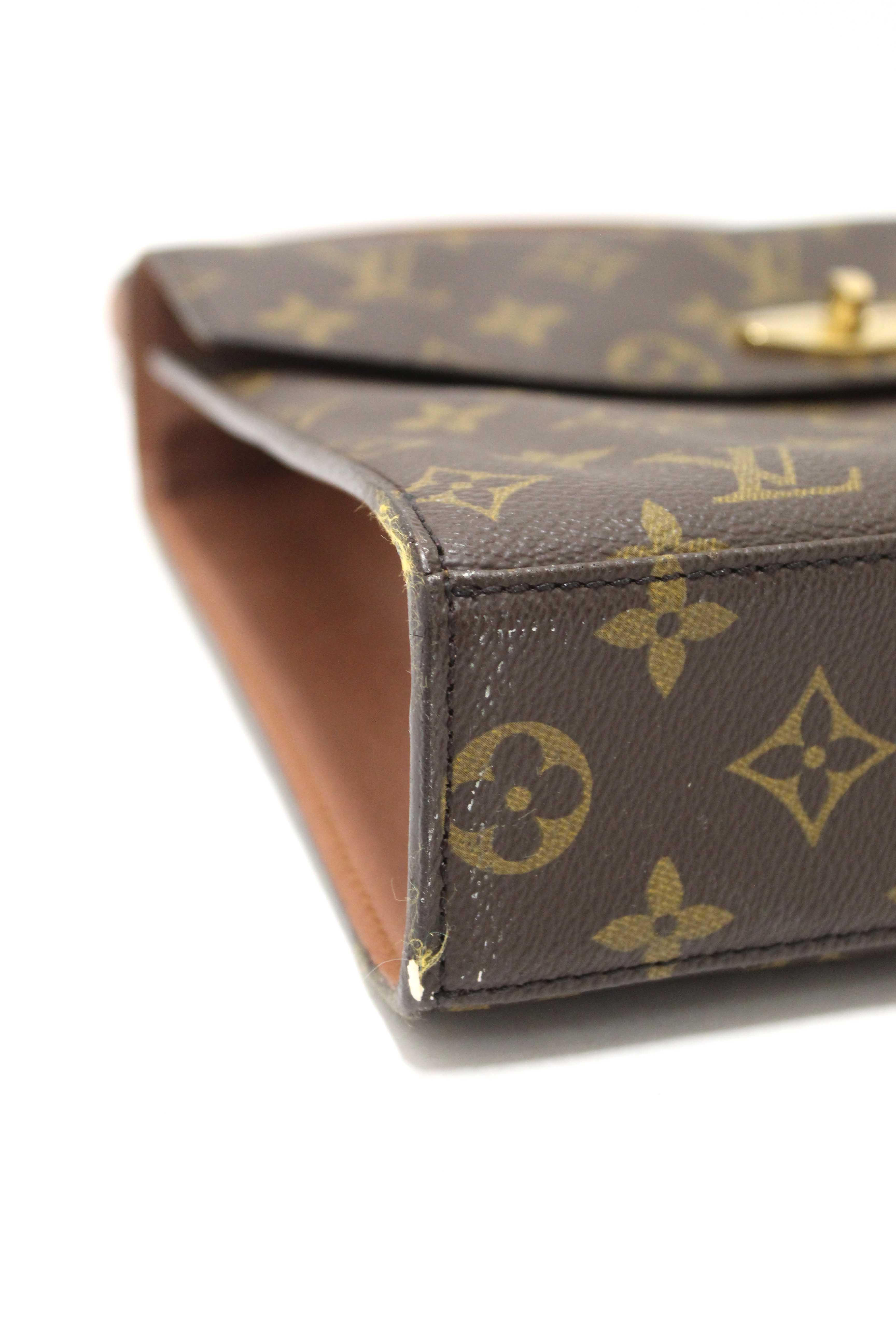 Authentic Louis Vuitton Vintage Classic Monogram Canvas Malesherbes Bag