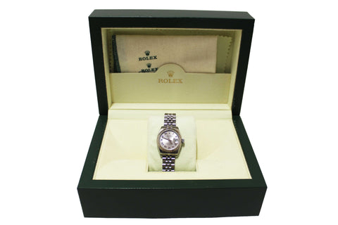 Authentic Rolex Lady-Datejust 28 mm Oystersteel and White Gold Watch