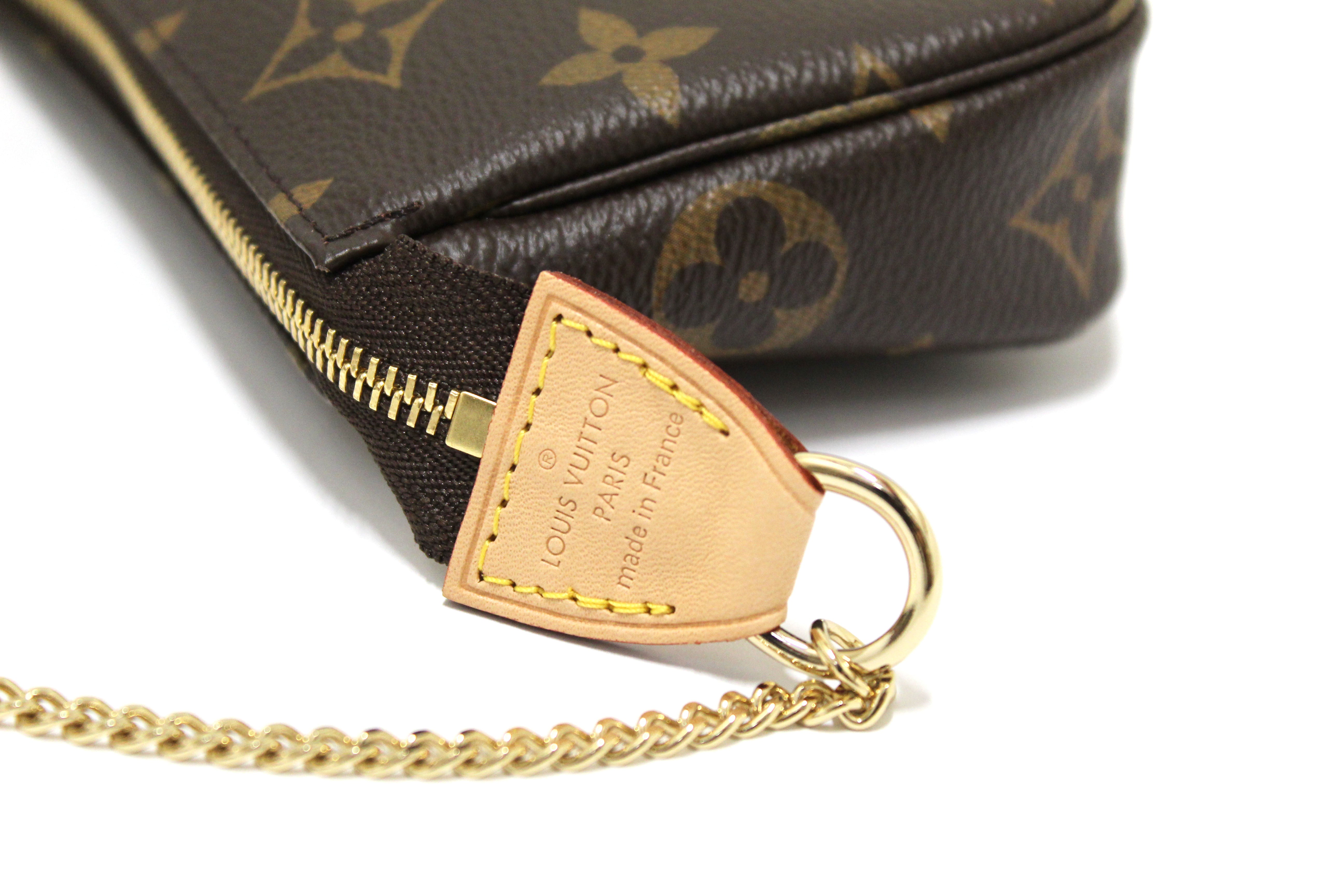 LV Mini Pochette Classic Brown Monogram, Luxury, Bags & Wallets on