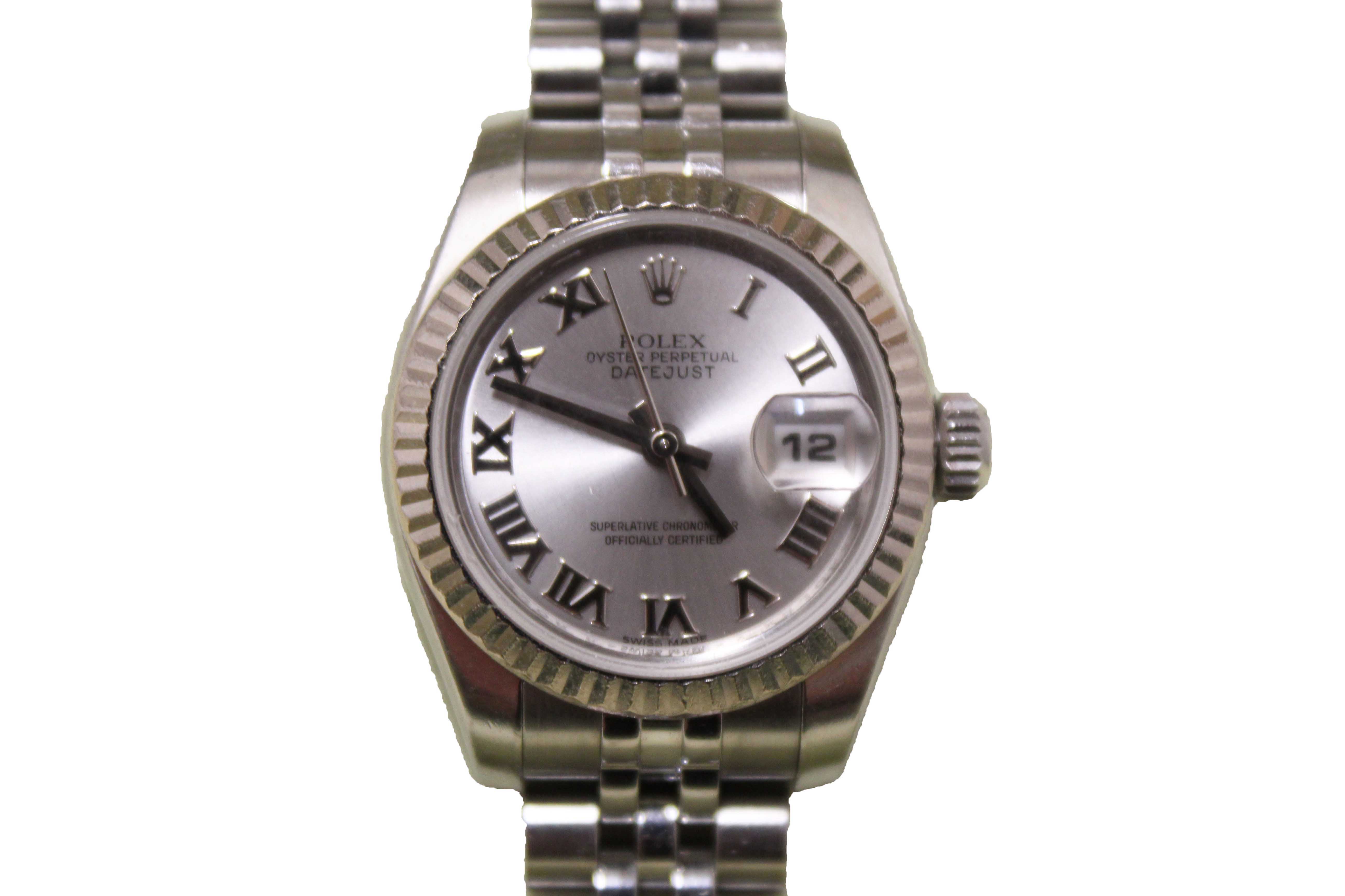 Authentic Rolex Lady-Datejust 28 mm Oystersteel and White Gold Watch