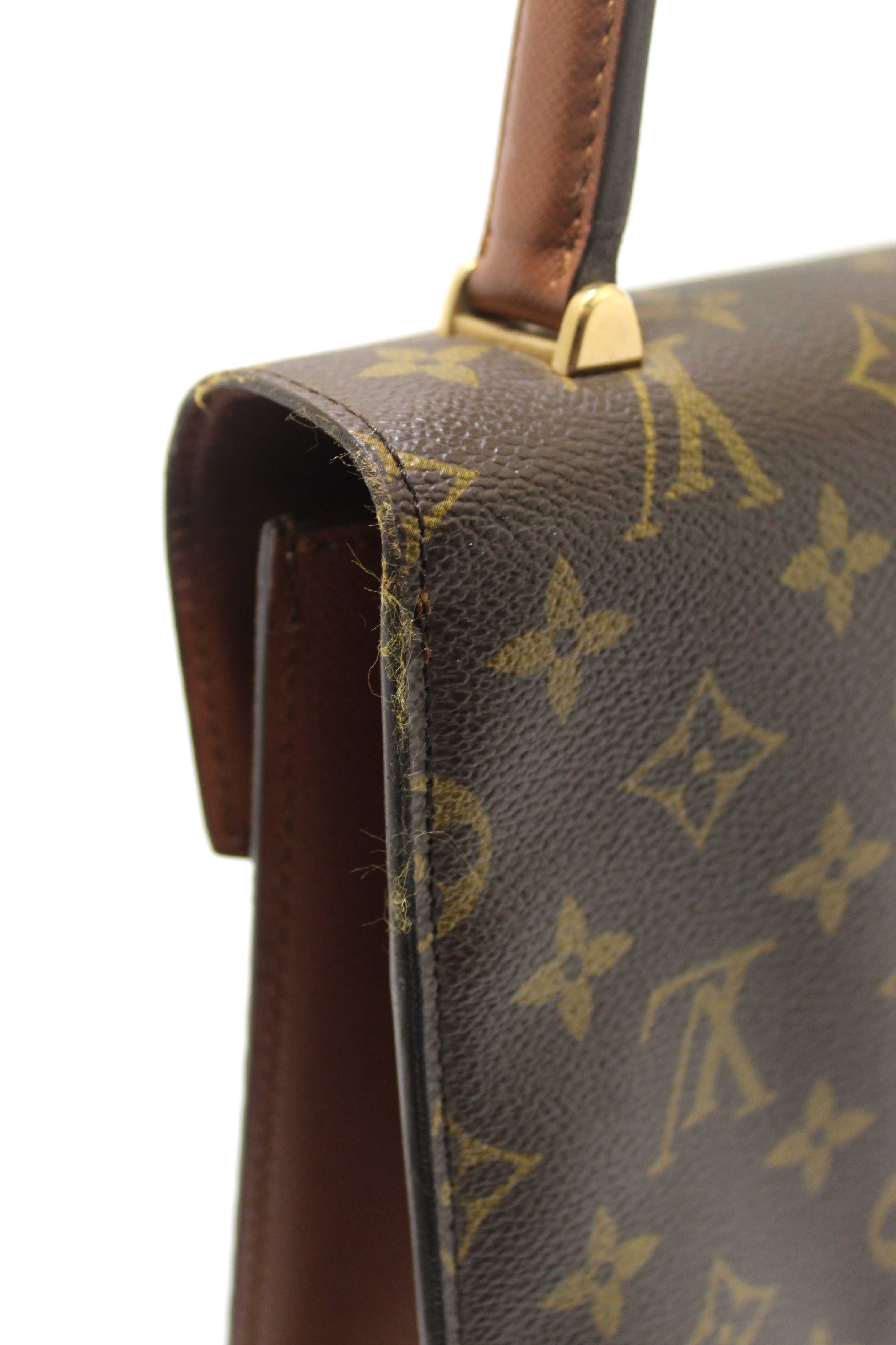 Authentic Louis Vuitton Vintage Classic Monogram Canvas Malesherbes Bag