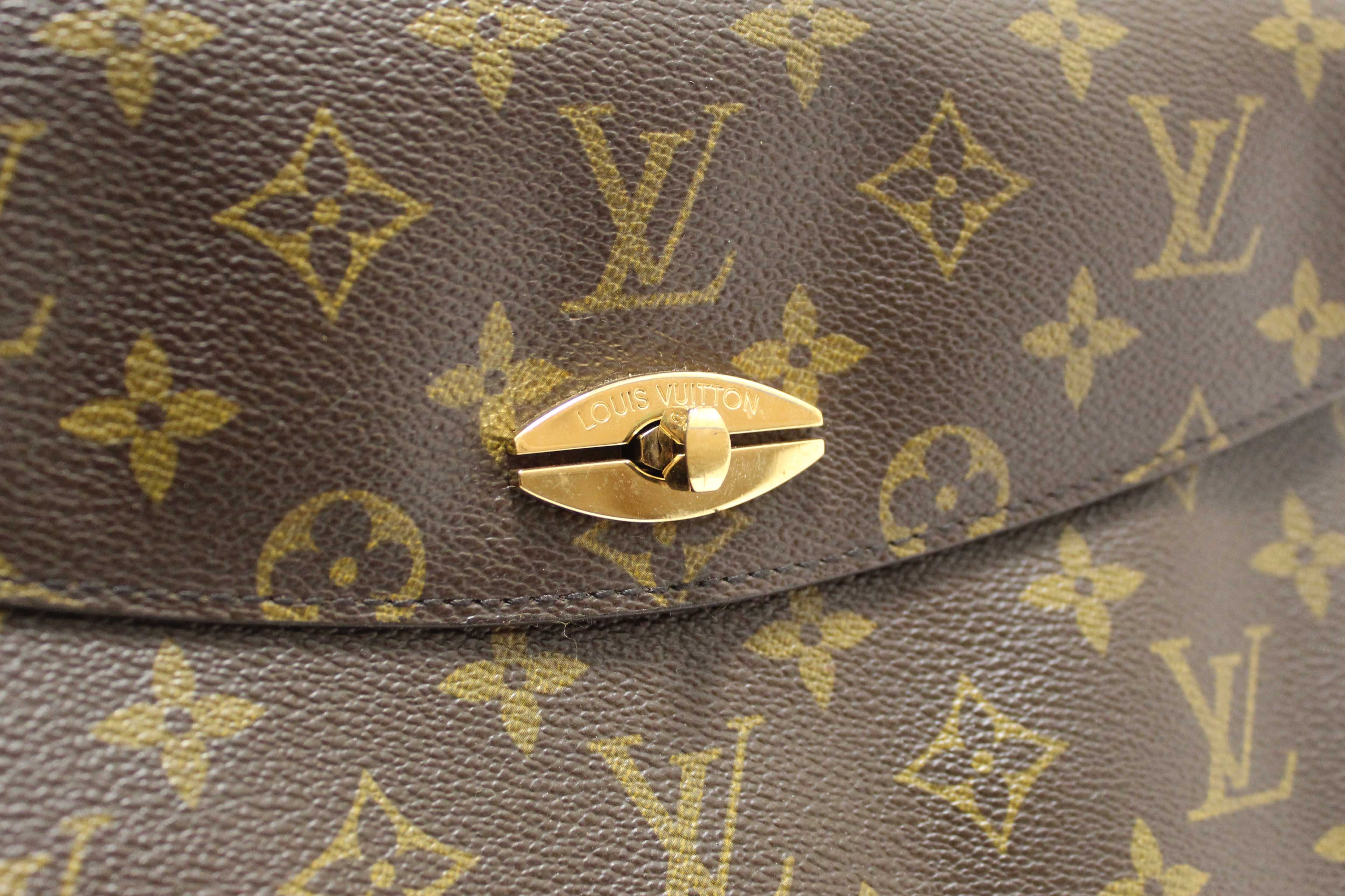 Authentic Louis Vuitton Vintage Classic Monogram Canvas Malesherbes Bag