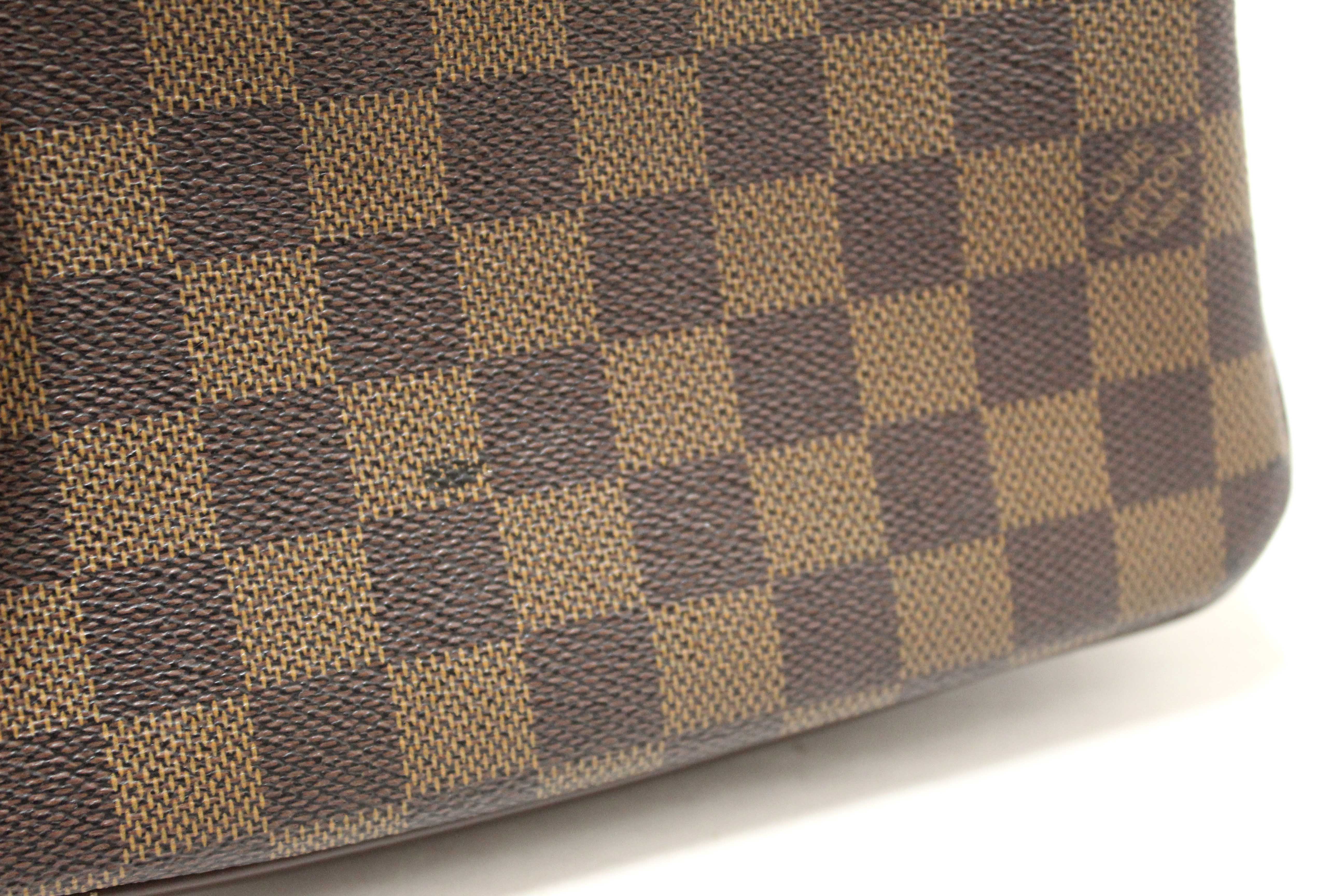 Authentic Louis Vuitton Damier Ebene Canvas Navona Pochette Accessories