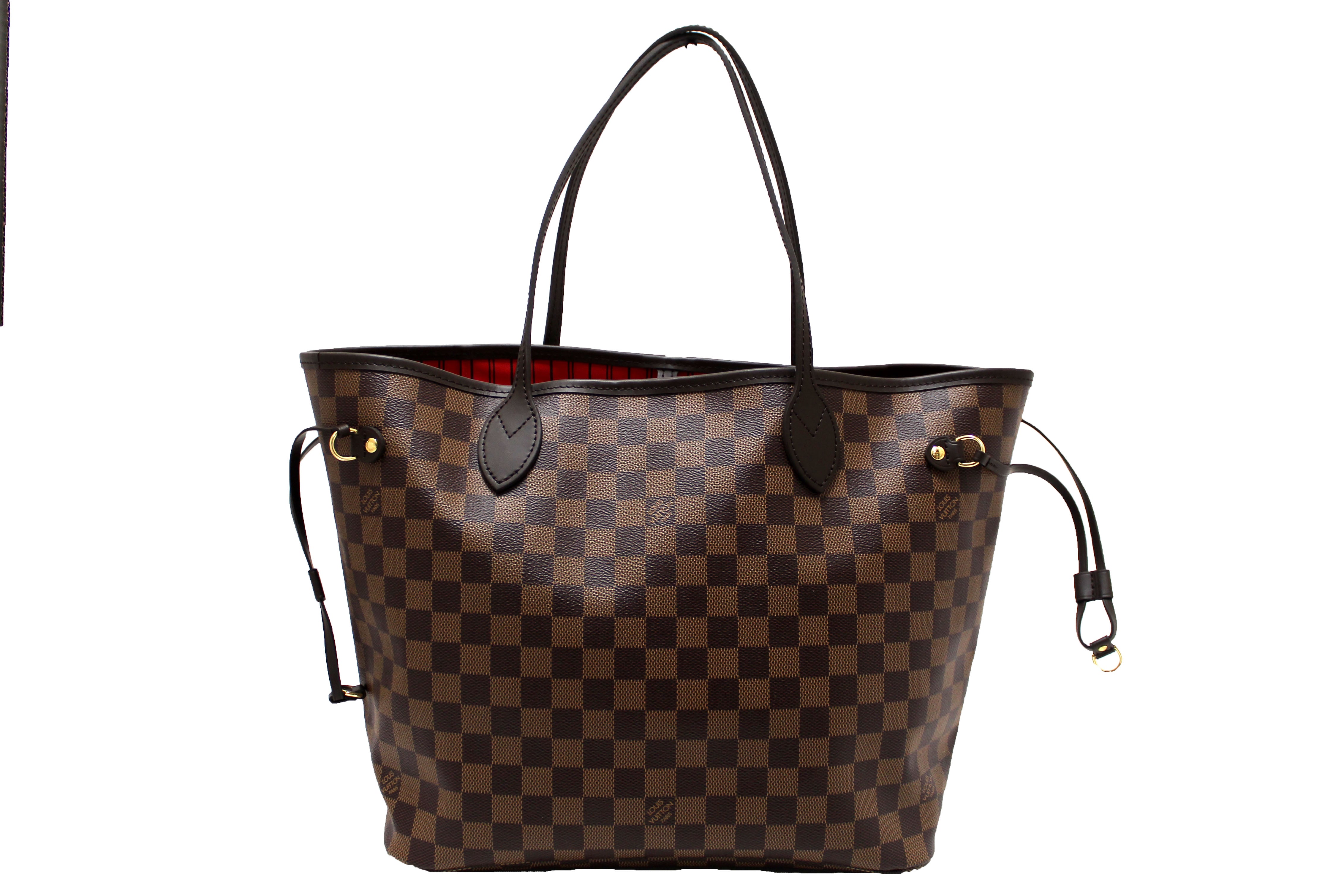 Authentic NEW Louis Vuitton Damier Ebene Canvas Neverfull MM Tote Shoulder Bag