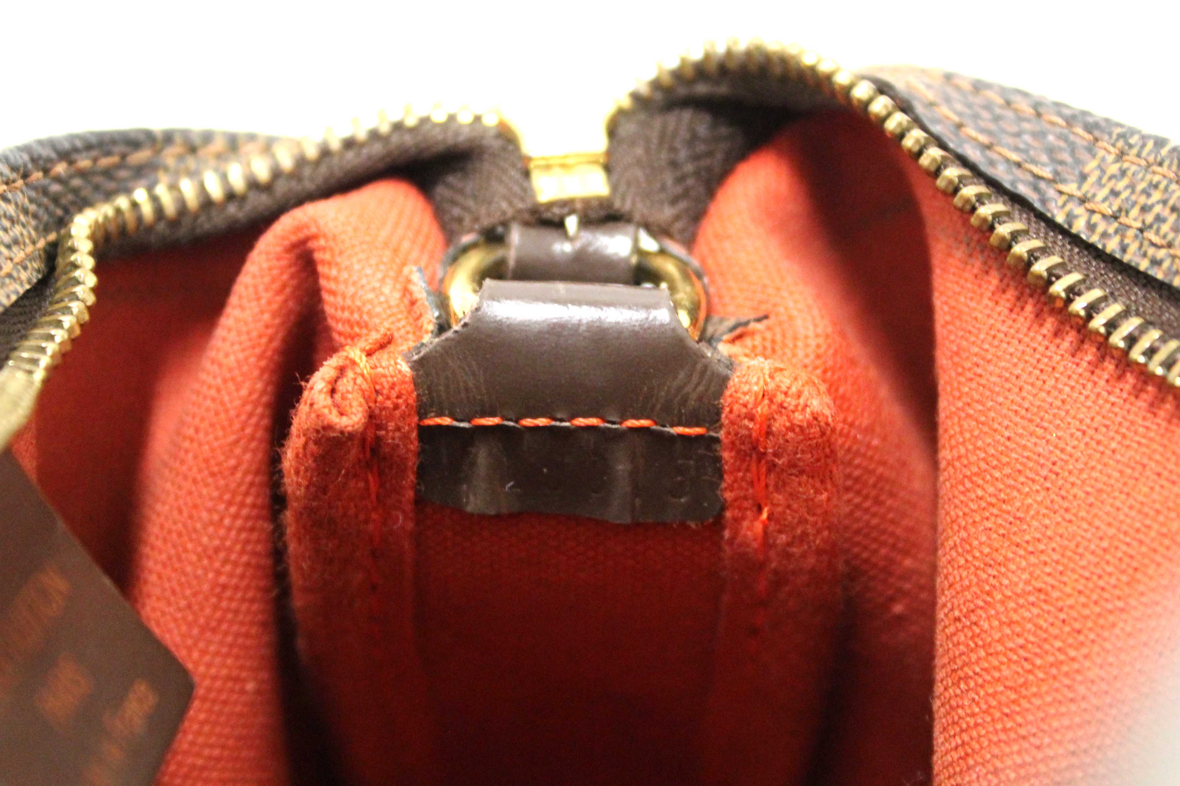Authentic Louis Vuitton Damier Ebene Canvas Navona Pochette Accessories
