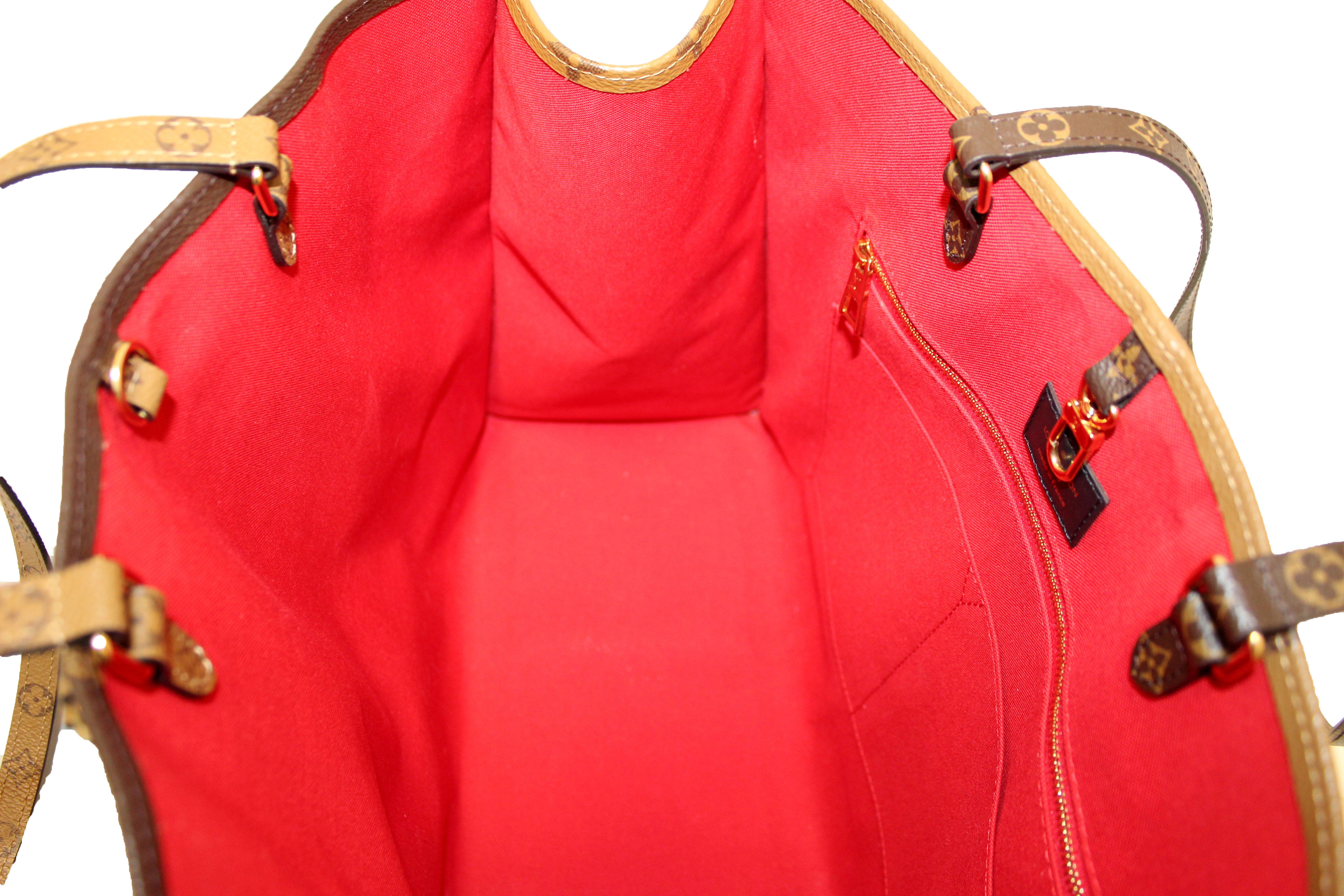 Louis Vuitton On The Go GM, Large Monogram, Red Interior, Dust Bag