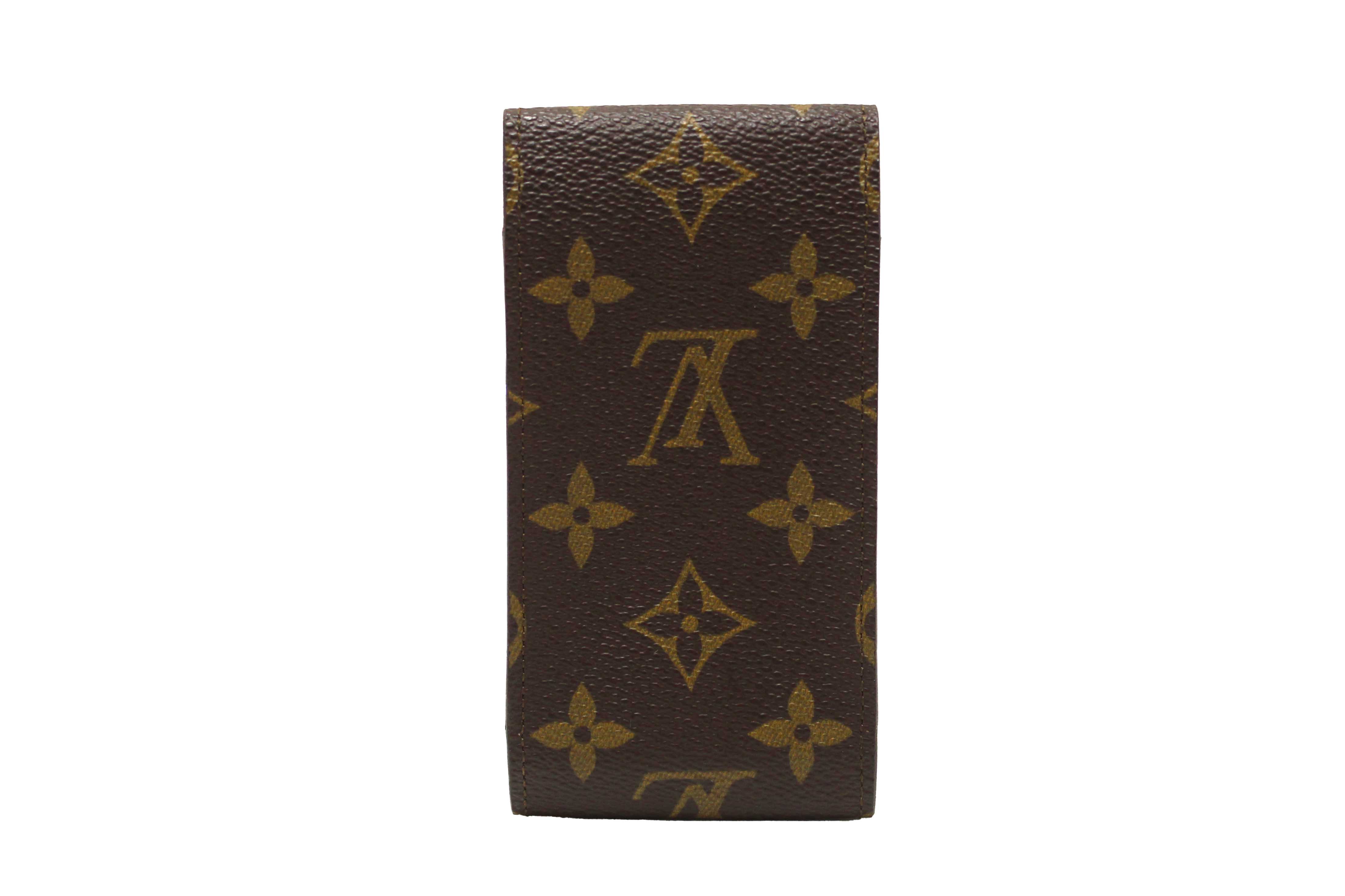 Authentic Louis Vuitton Classic Monogram Canvas Cigarette Case