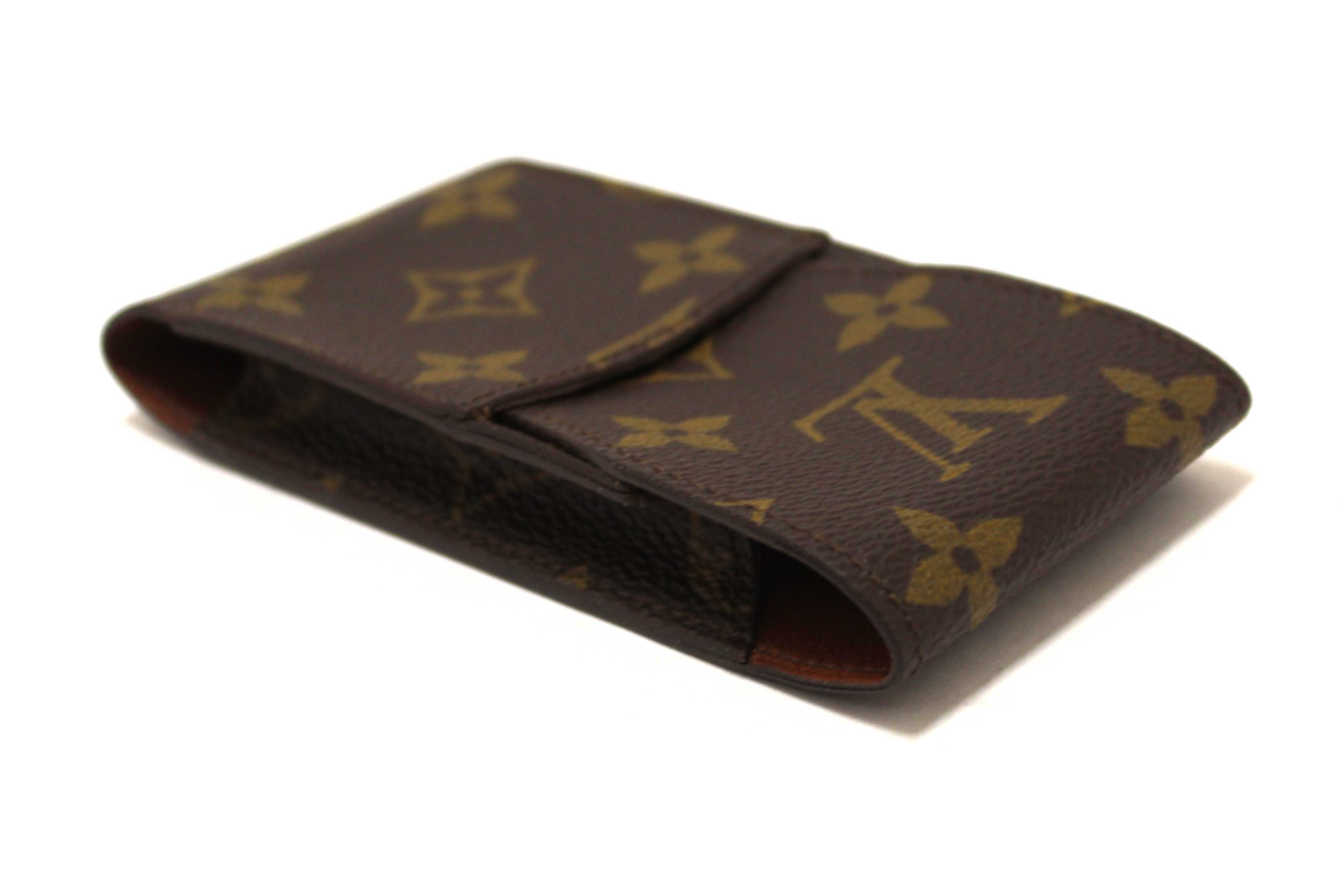 Authentic Louis Vuitton Classic Monogram Canvas Cigarette Case