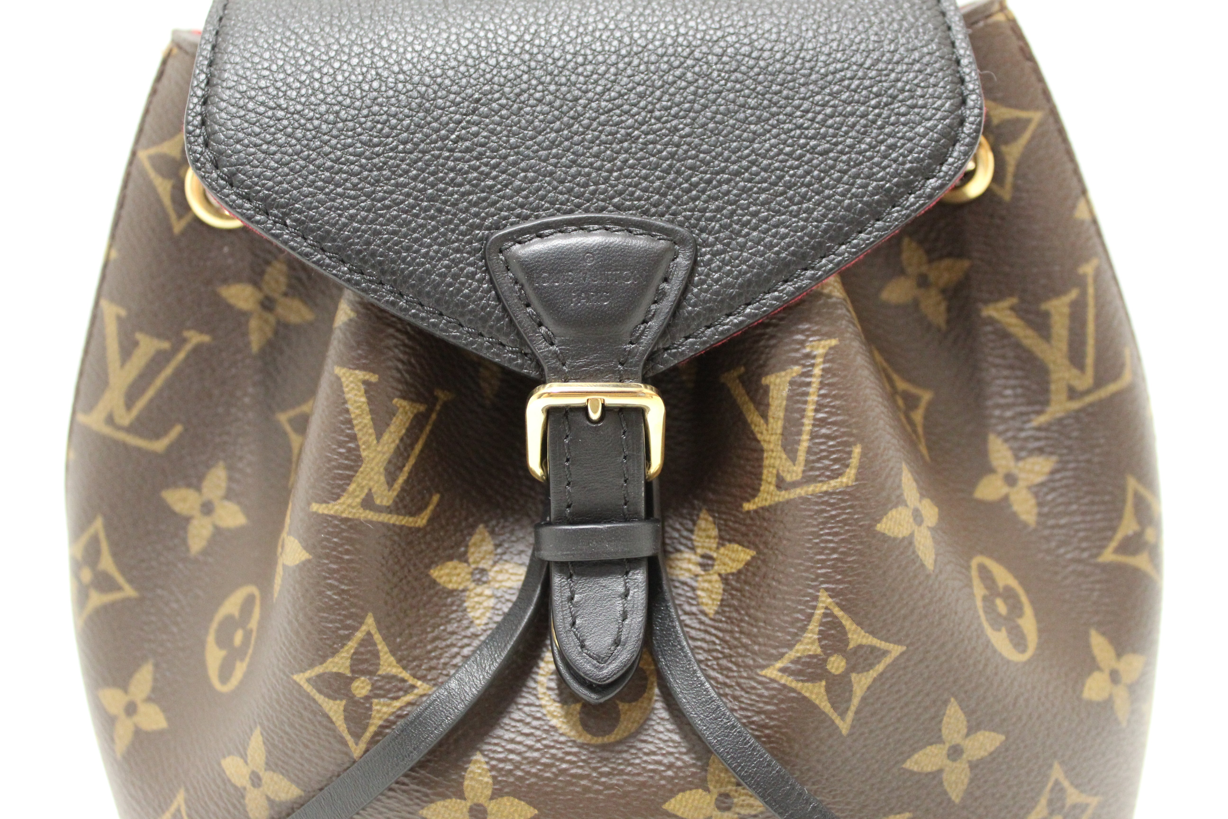 Authentic Louis Vuitton Classic Monogram Canvas Montsouris BB Backpack Bag