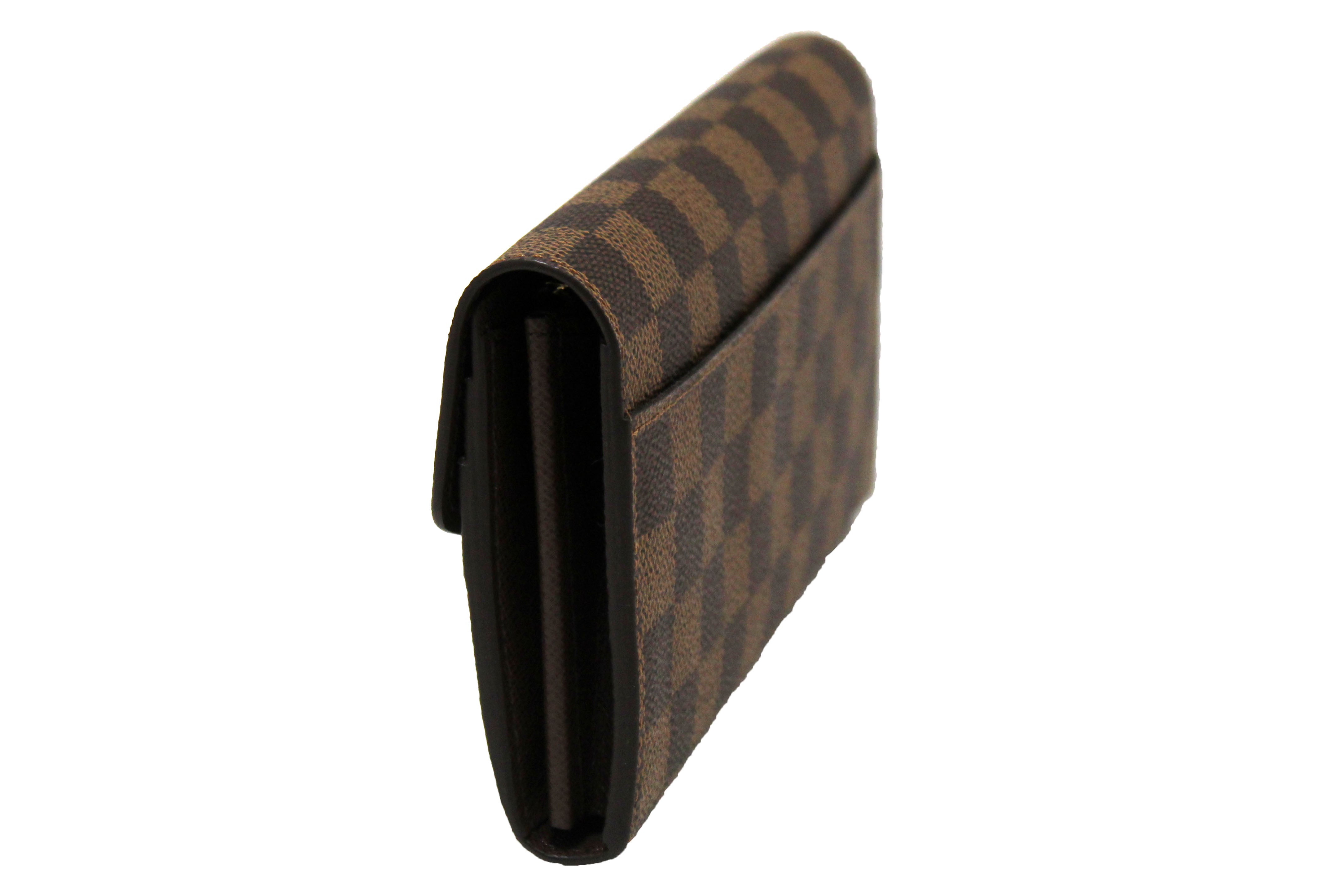 Authentic NEW Louis Vuitton Damier Ebene Canvas Sarah Wallet